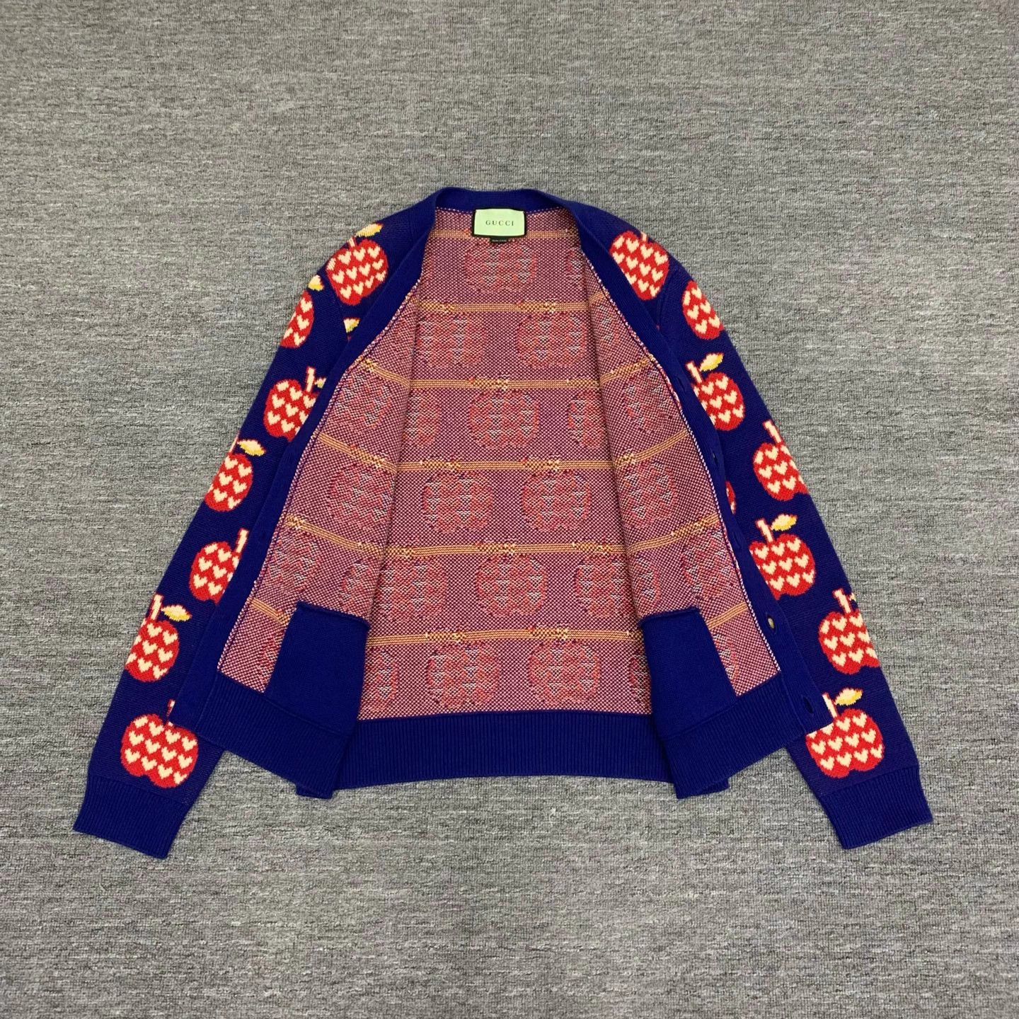 Gucci Gucci Blue Apple Knit Cardigan M 95 New Size M / US 6-8 / IT 42-44 - 6 Thumbnail
