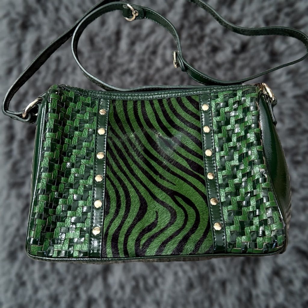 Vintage VINTAGE Sharif Satchel/Top Handle Bag Green Leather Satchel medium Women Size ONE SIZE - 1 Thumbnail