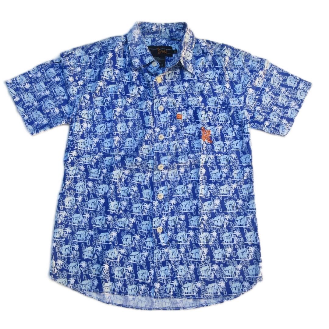 Triple 5 Soul × Vintage Vtg Triple 5 Five Soul Brooklyn NYC Navy S/S Button up hawai Size US M / EU 48-50 / 2 - 21 Thumbnail