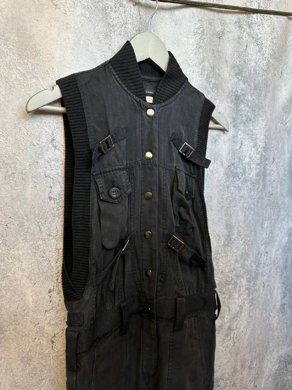Diesel Diesel Utility Jumpsuit Sleeveless Cargo Overalls Buckle Size 25" / US 0 / IT 36 - 4 Thumbnail