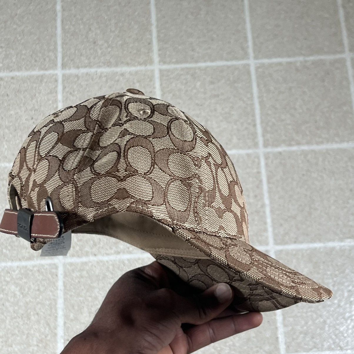 Coach COACH ALLOVER SIGNATURE LOGO JACQUARD BASEBALL/GOLF CAP HAT Size ONE SIZE - 5 Thumbnail