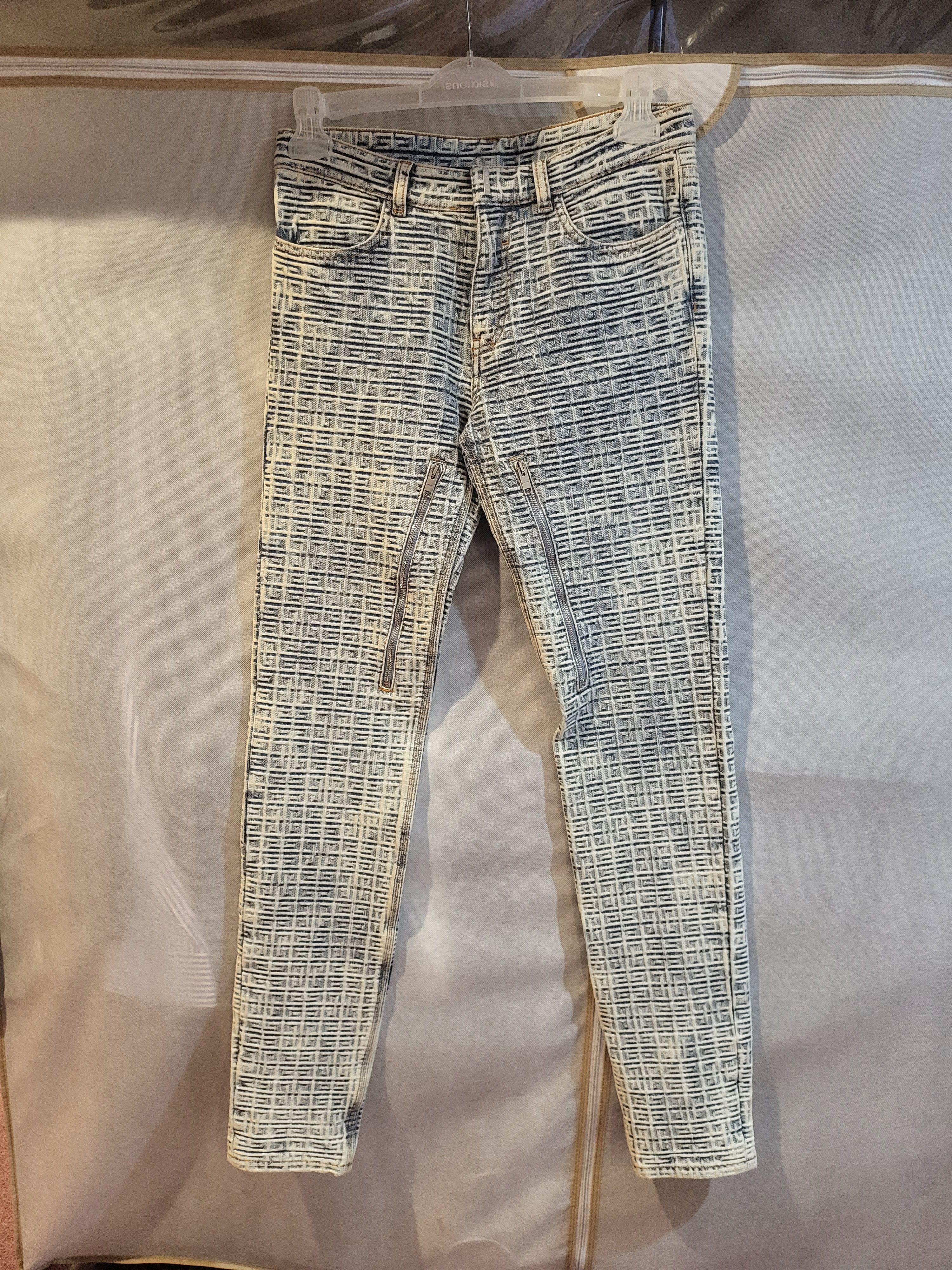 4G Jacquard Zip-Detail Slim Jeans - UNISEX