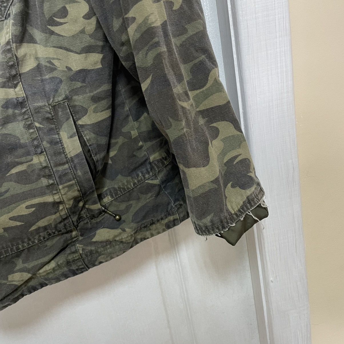 Harley Davidson × Vintage Vintage Harley Davidson camo military Moto Jacket bomber zip Size L / US 10 / IT 46 - 7 Thumbnail