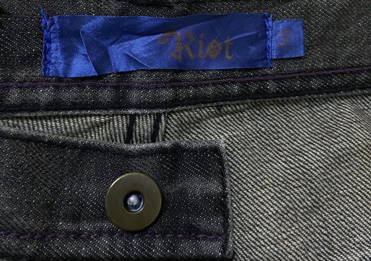 If Six Was Nine Very Rare Design Vintage Japanese Brand Riot Jeans 2000s Size US 33 - 8 Thumbnail