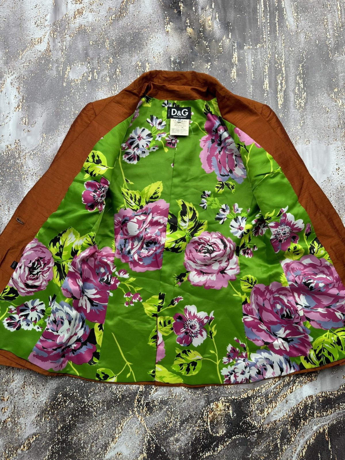 Dolce & Gabbana × Vintage Dolce & Gabbana Vintage Silk Blazer Size XS / US 0-2 / IT 36-38 - 10 Thumbnail