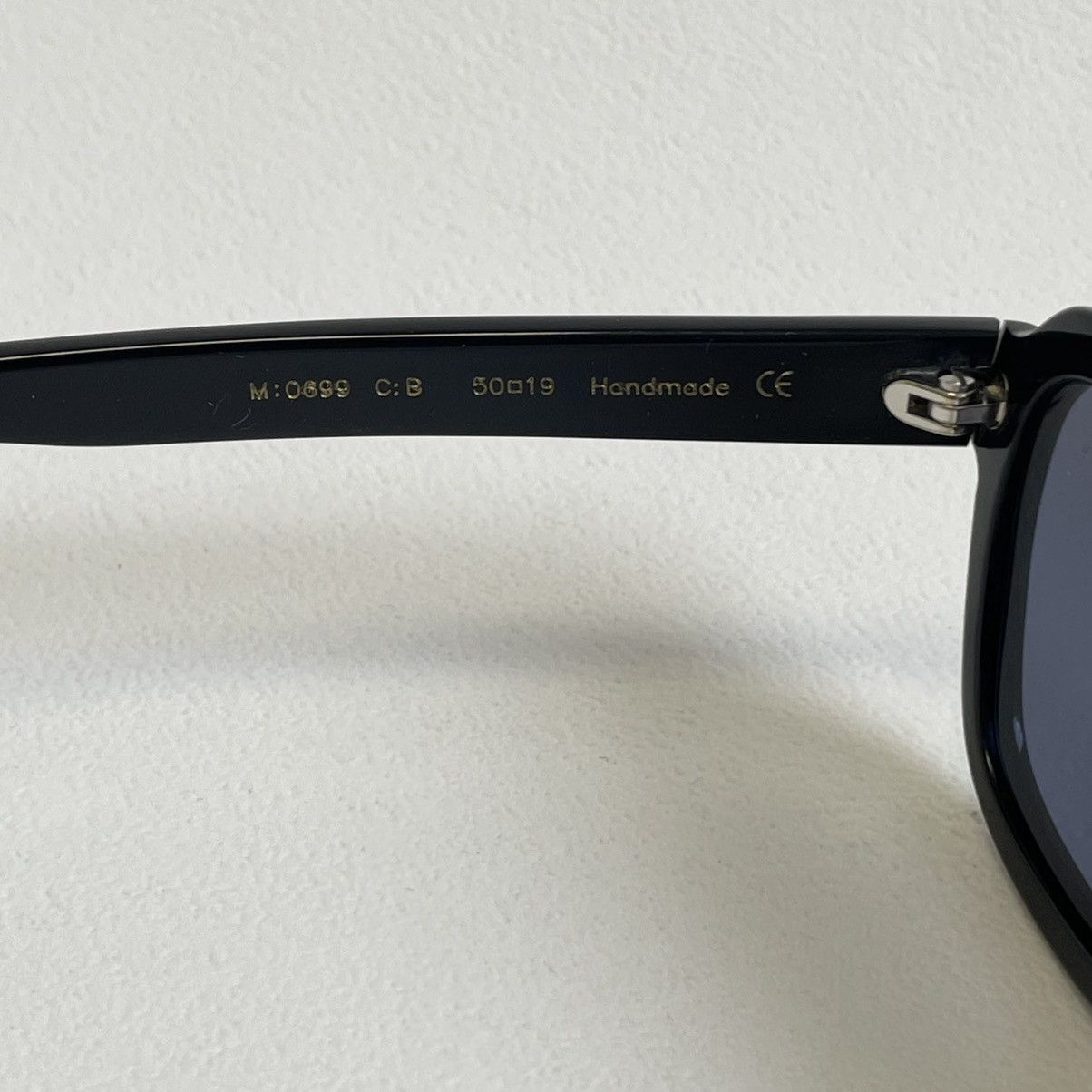 Cutler and Gross Black ‘Oval Shape Lens’ Vintage Sunglasses Size ONE SIZE - 9 Thumbnail
