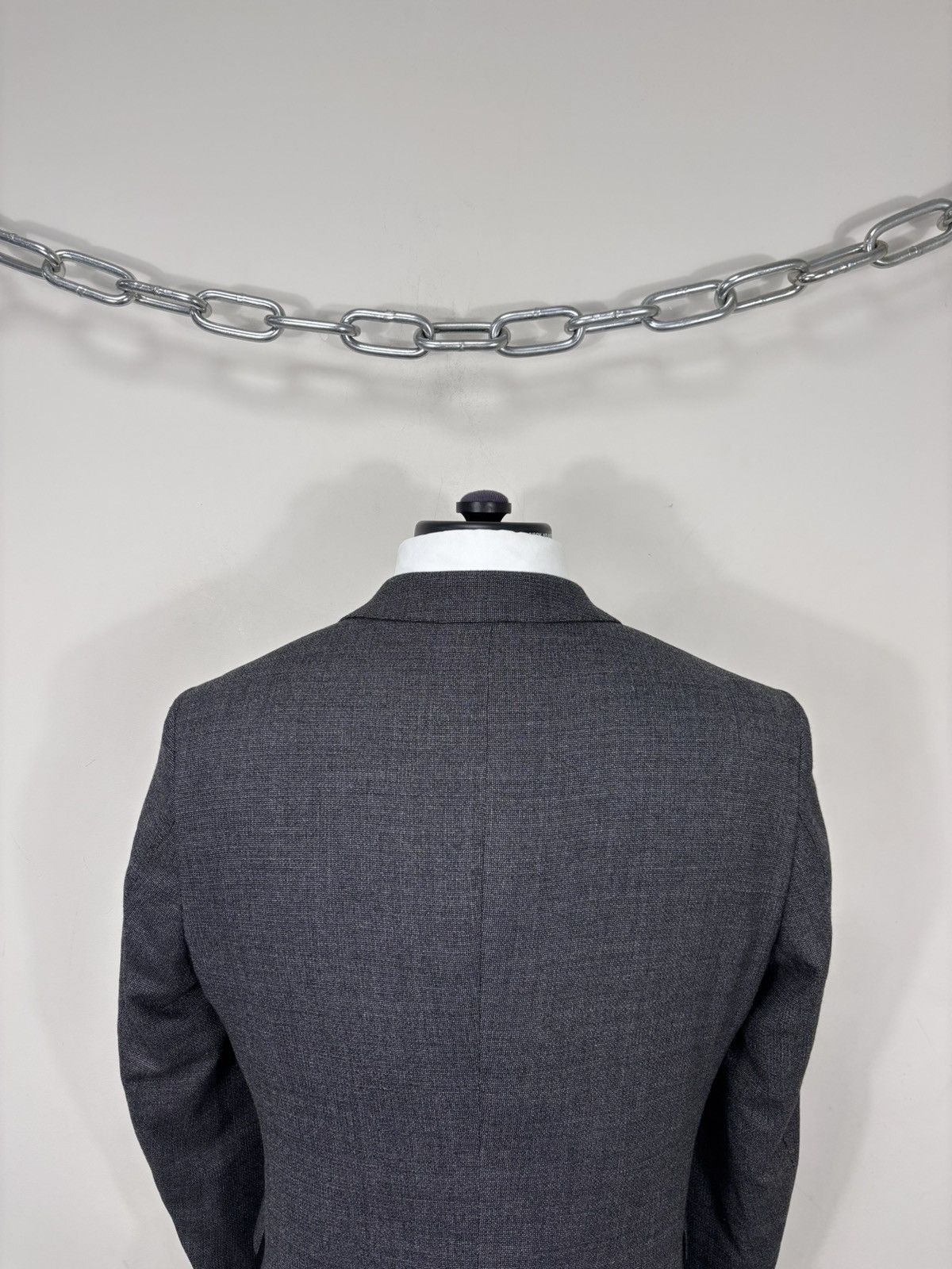 Hugo Boss Hugo Boss Men’s Grey Tailored Stretch Wool Blazer Jacket Size 38R - 11 Thumbnail