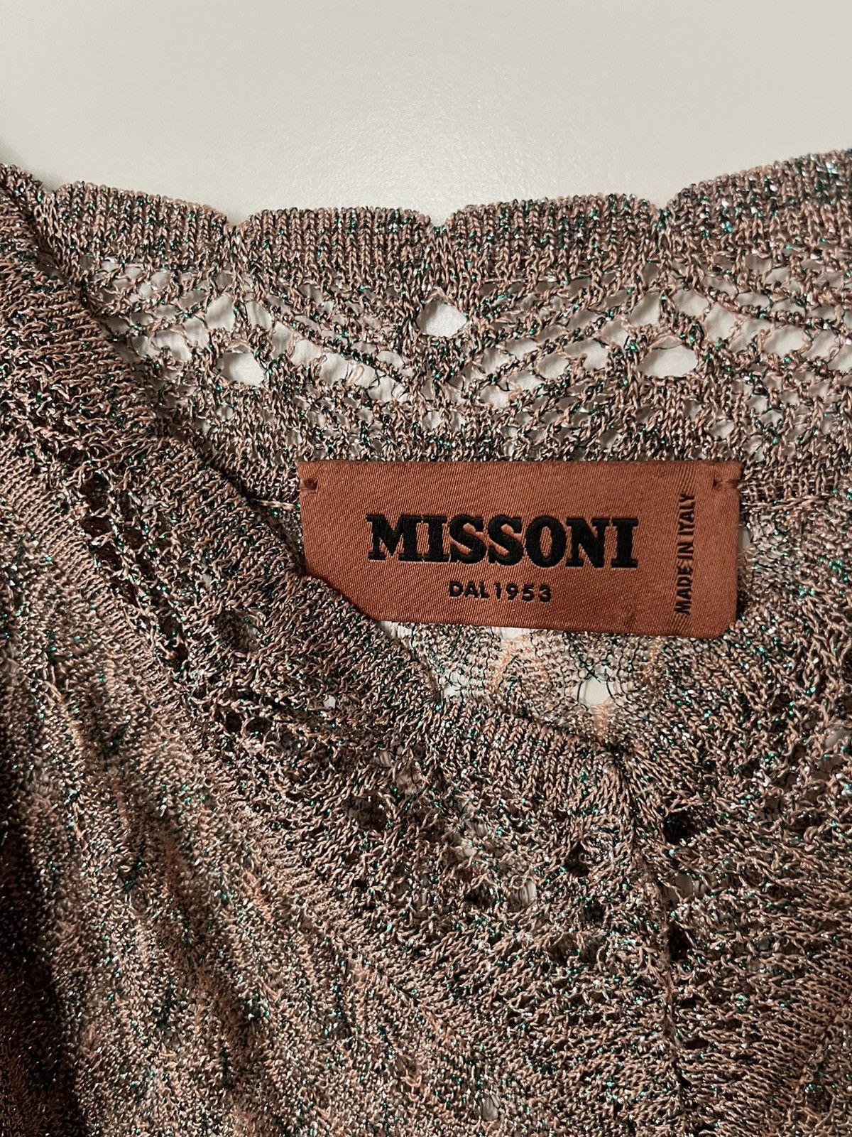 Missoni Missoni Metallic Knit Spaghetti Strap Top Size S / US 4 / IT 40 - 3 Thumbnail