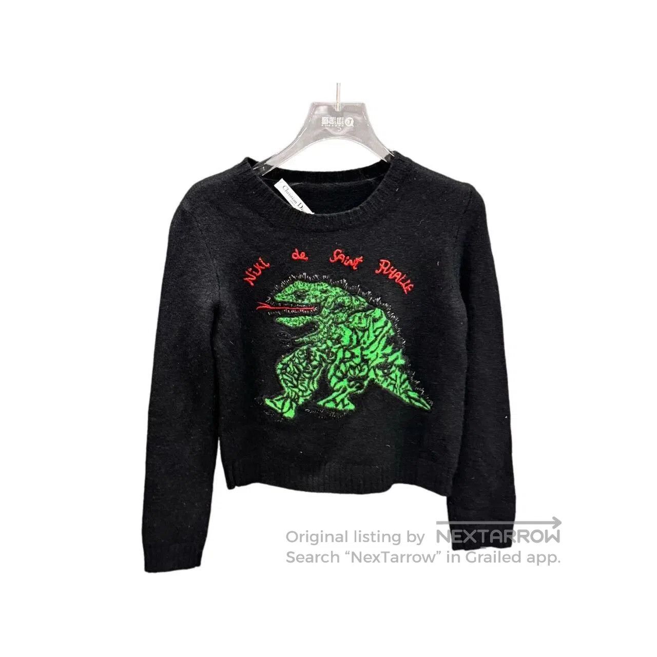 Dior Dior Black Dinosaur Cashmere Sweater. Size S / US 4 / IT 40 - 1 Thumbnail
