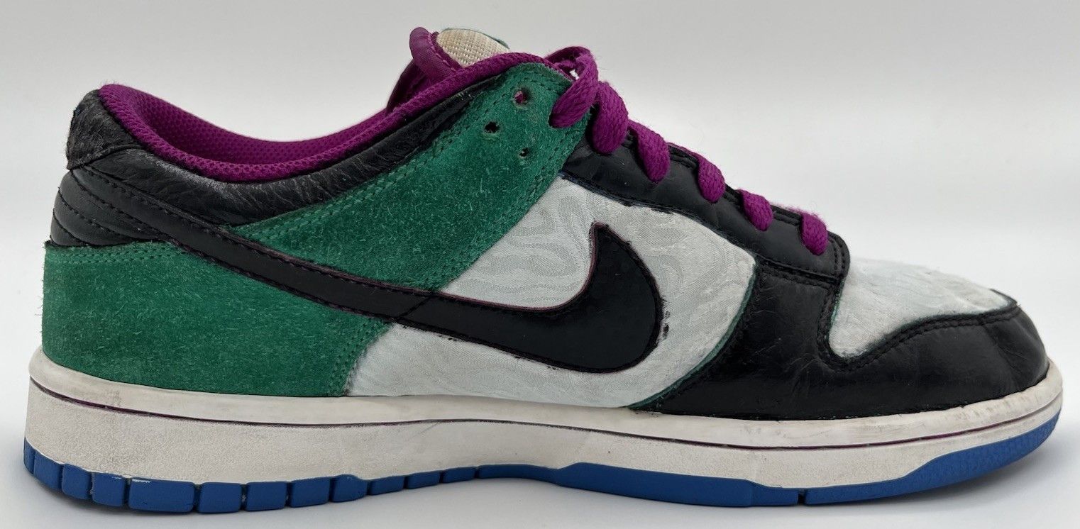 Nike Women’s Nike SB 6.0 Dunk Low 2009 Zebra Purple Teal Size 10 Size US 10 / IT 40 - 5 Thumbnail