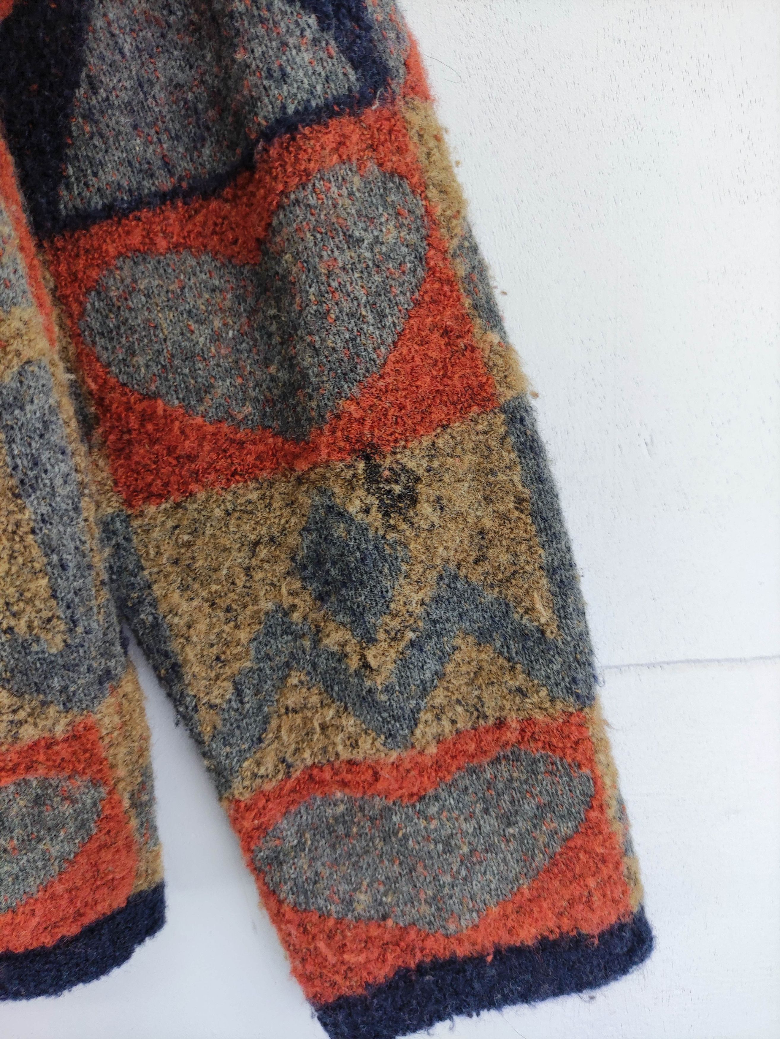 Vintage Vintage Toute La Terre Wool Cardigan Jacket Size M / US 6-8 / IT 42-44 - 2 Thumbnail