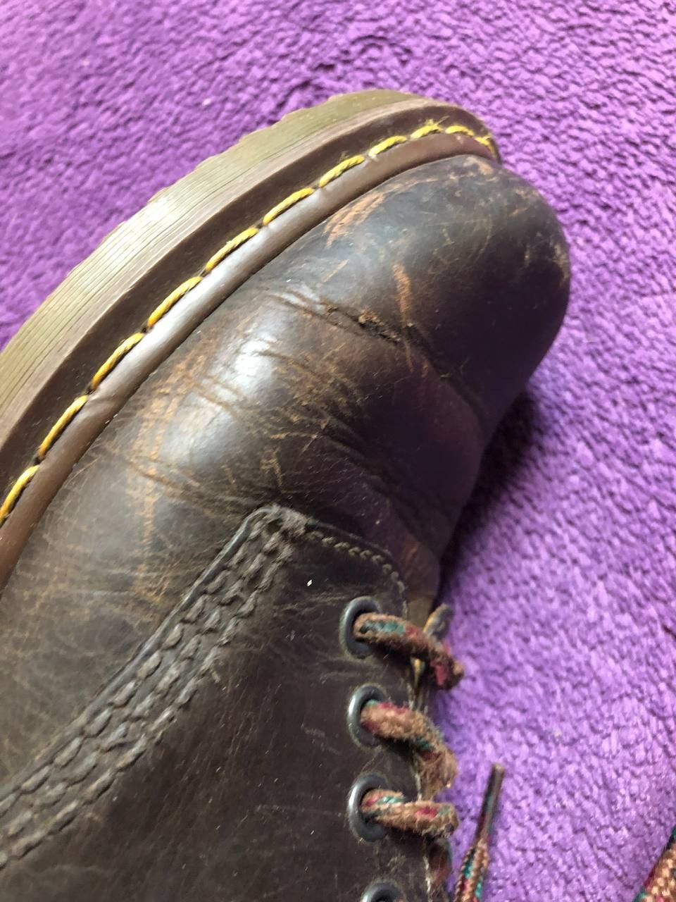 Dr. Martens DR. MARTENS LACE UP HIPSTER DARK BROWN DISTRESSED Size US 10 / EU 43 - 17 Thumbnail