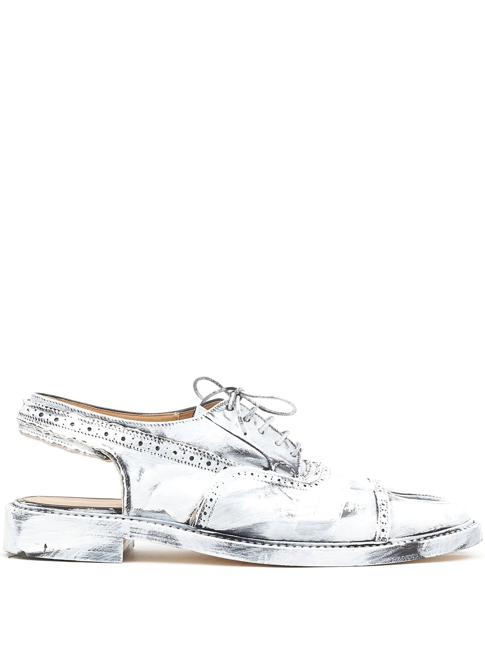 Maison Margiela oc11z0825 Monster Bianchetto Slingback Sandals White/Black Size US 12 / EU 45 - 1 Thumbnail