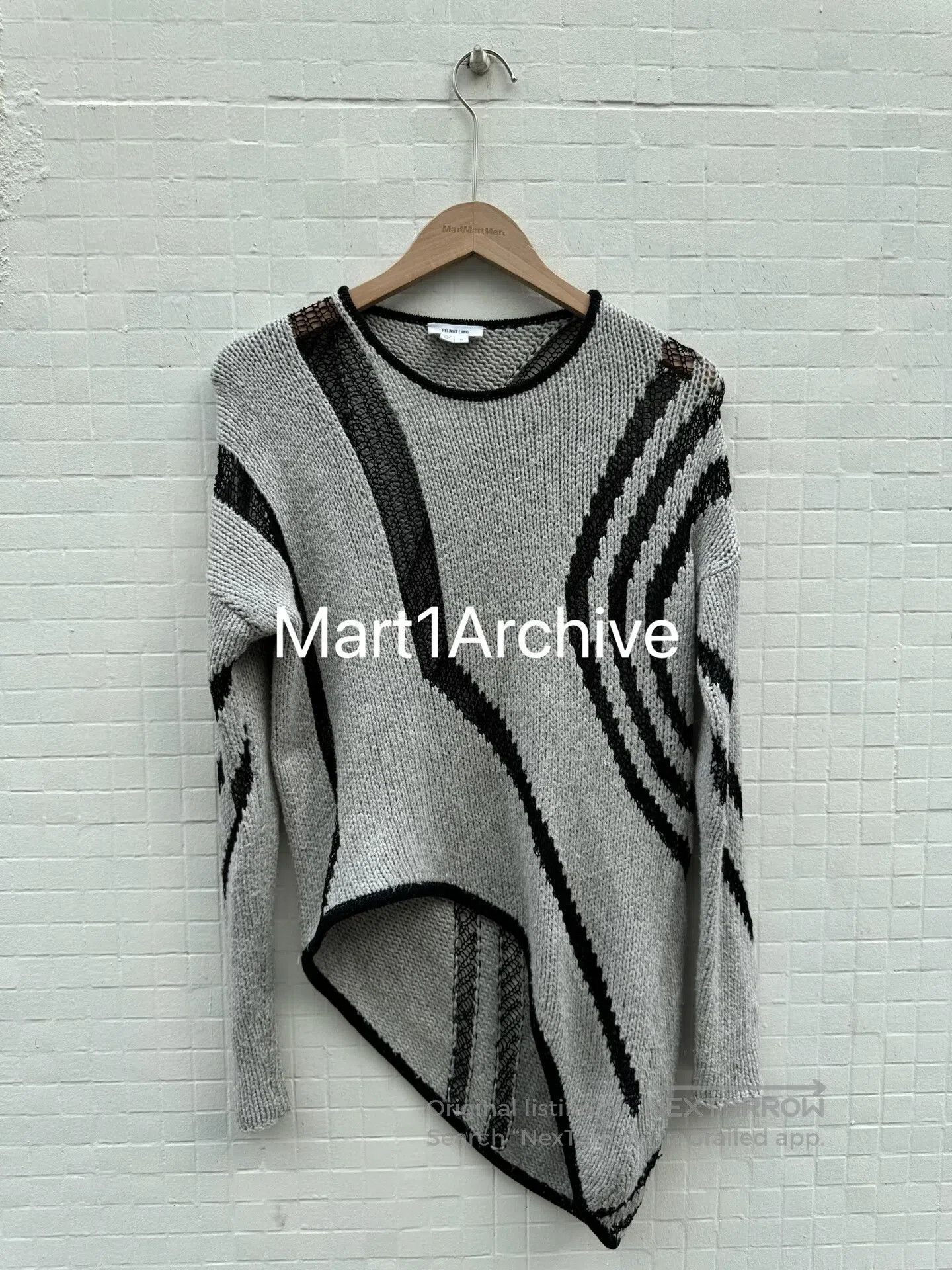 Helmut Lang AW03 Mohawk Knit Bondage Hoodie | Grailed