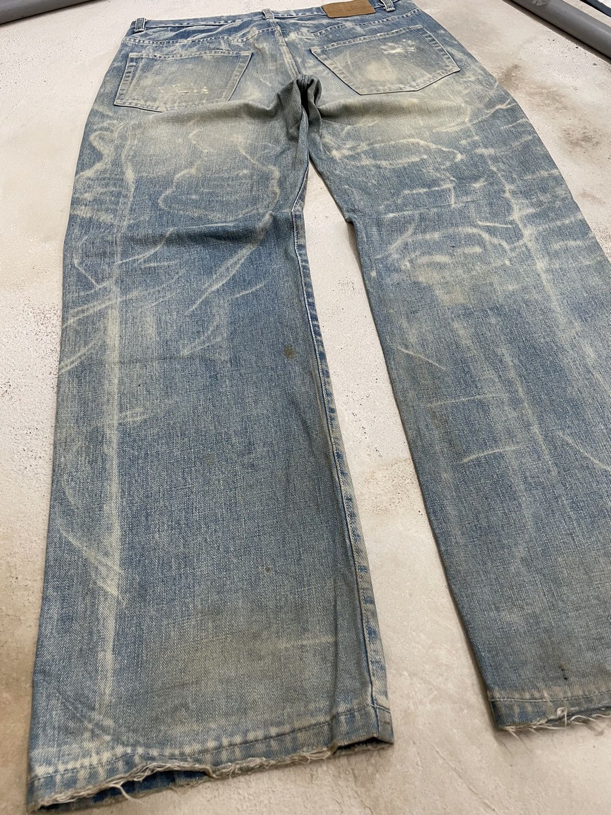 Japanese Brand TRNCA Japan Distressed Sashiko Reconstructed Denim (A1) Size US 35 - 20 Thumbnail