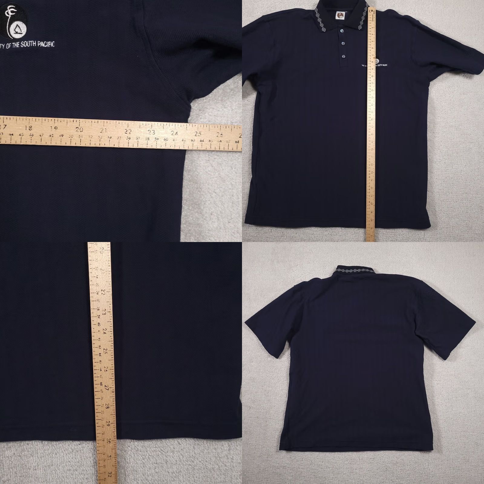 Vintage South Pacific USP University Polo Shirt Adult 3XL Blue Short Sleeve Research Polo Mens 90s Island VINTAGE Size US XXL / EU 58 / 5 - 8 Thumbnail