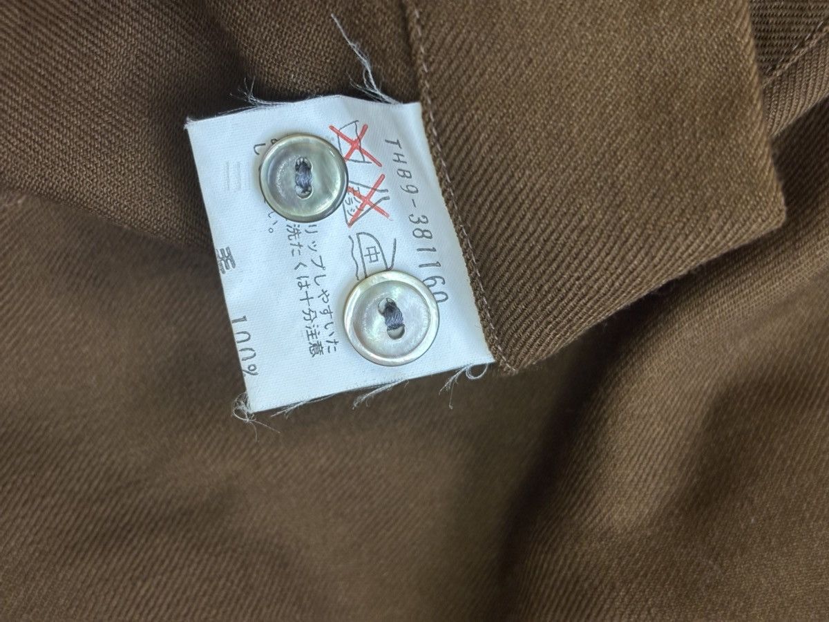 Tokio Kumagai Tokio Kumagai Brown Button Down Wool Shirt Size US M / EU 48-50 / 2 - 4 Thumbnail