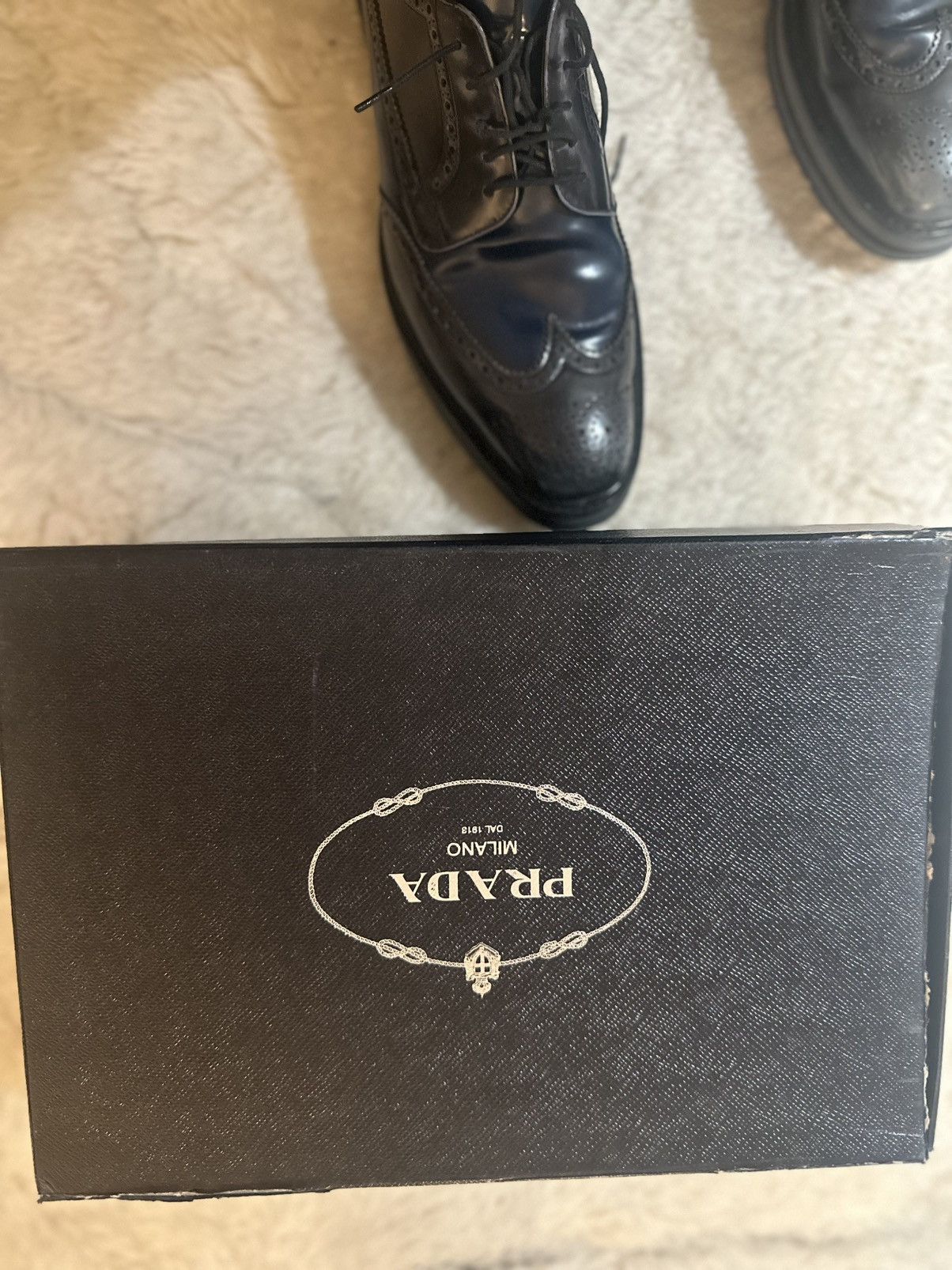 Prada Navy/ Grey Prada Size US 10.5 / EU 43-44 - 3 Thumbnail