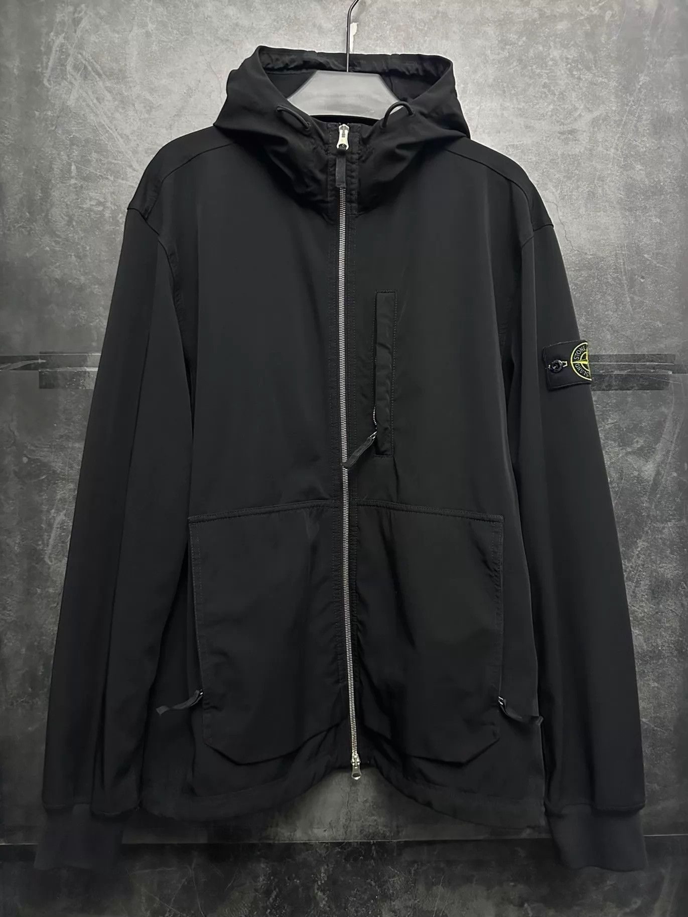 Stone Island Stone Island 23FW Stretch Twill Nylon Black XL Jacket Size XL / US 12-14 / IT 48-50 - 2 Thumbnail