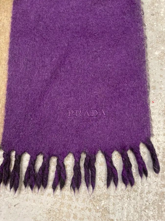 Prada AW2007 Prada Multicolored Cashmere Scarf Size ONE SIZE - 7 Thumbnail