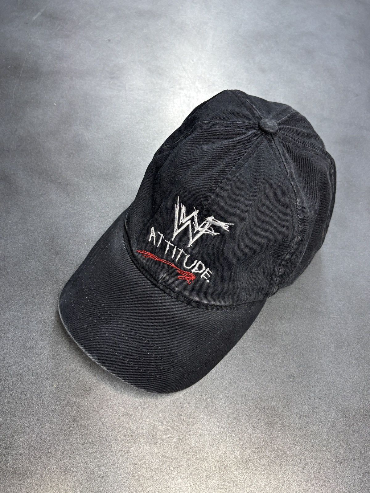 Vintage × WWE × WWF 1990s WWF Attitude Era Hat Vintage WWE Baseball Cap Strapbac Size ONE SIZE - 16 Thumbnail