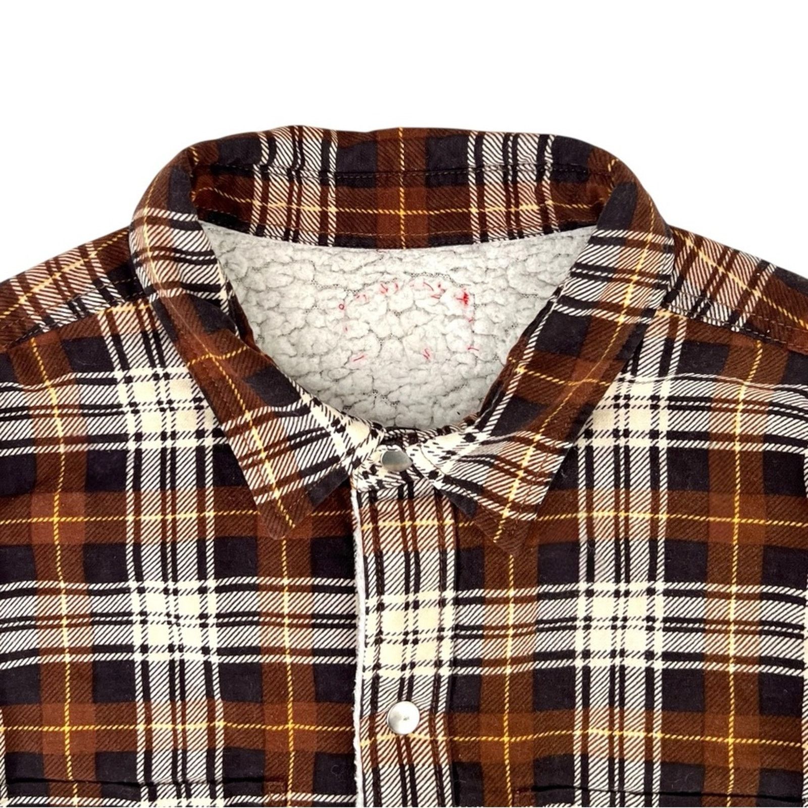 Supreme Supreme Brown Plaid Fleece Lined Overshirt Flannel Shirt Size US M / EU 48-50 / 2 - 3 Thumbnail