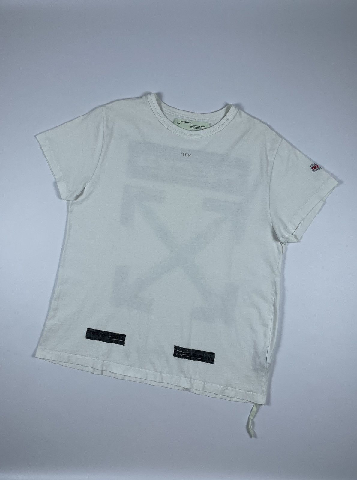 Off white faded tee best sale