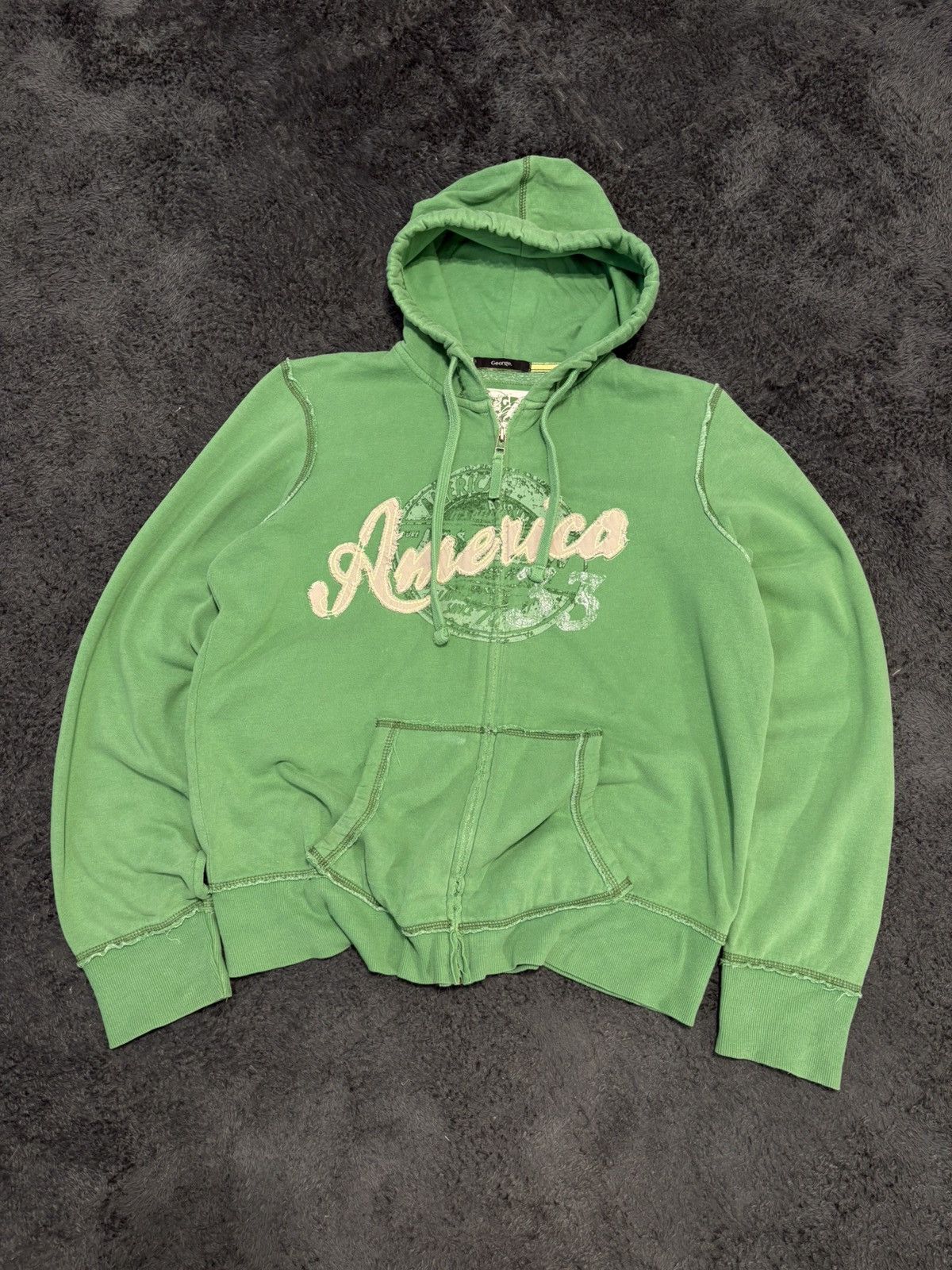 Hysteric Glamour HYSTERIC GLAMOUR BUTTON HOODIE Y2K RARE ARCHIVE