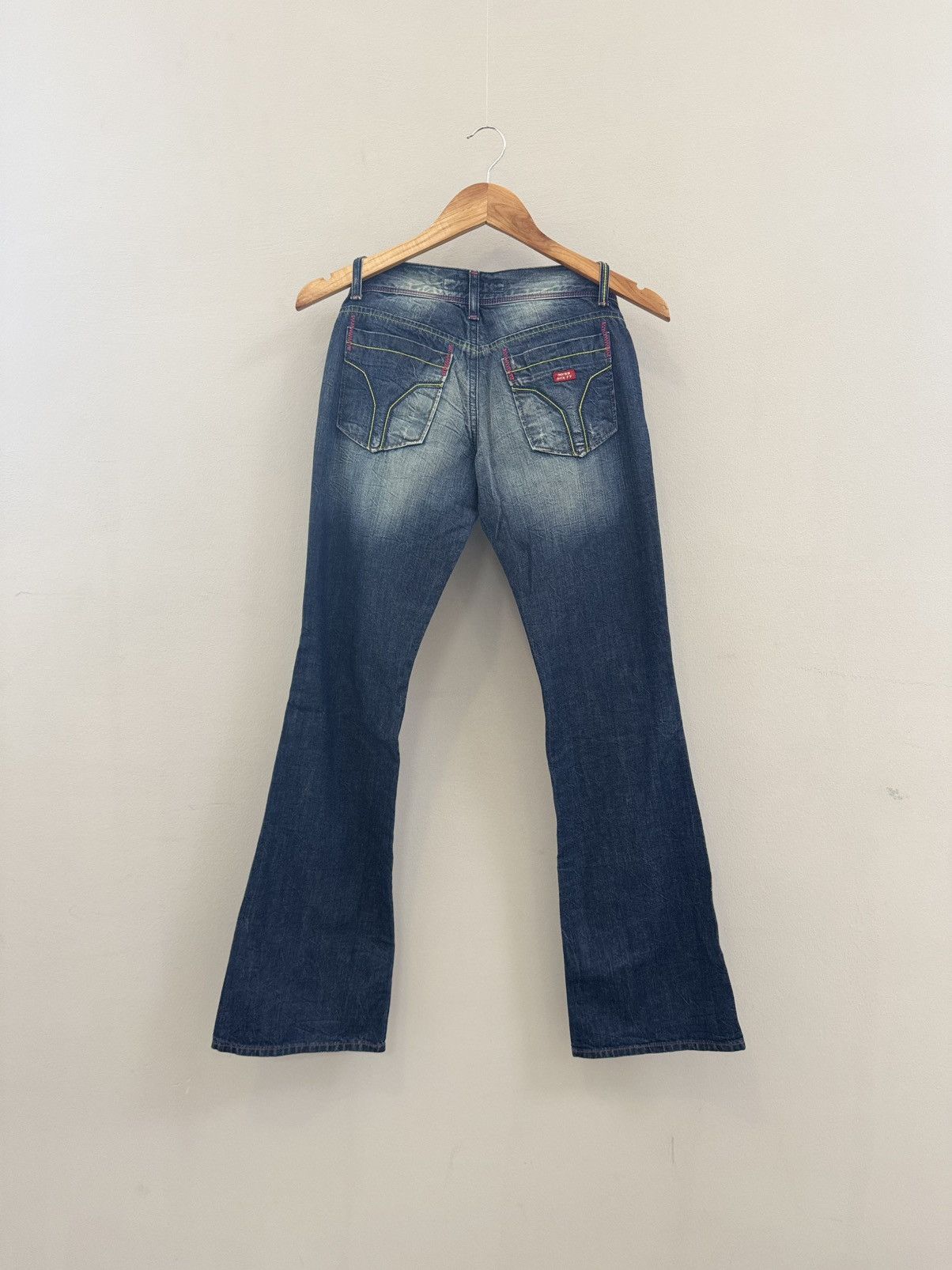 Miss Sixty Miss Sixty Flared Low-Rise Y2K 00’s Distressed BootCut Jeans Size 27" / US 4 / IT 40 - 6 Thumbnail