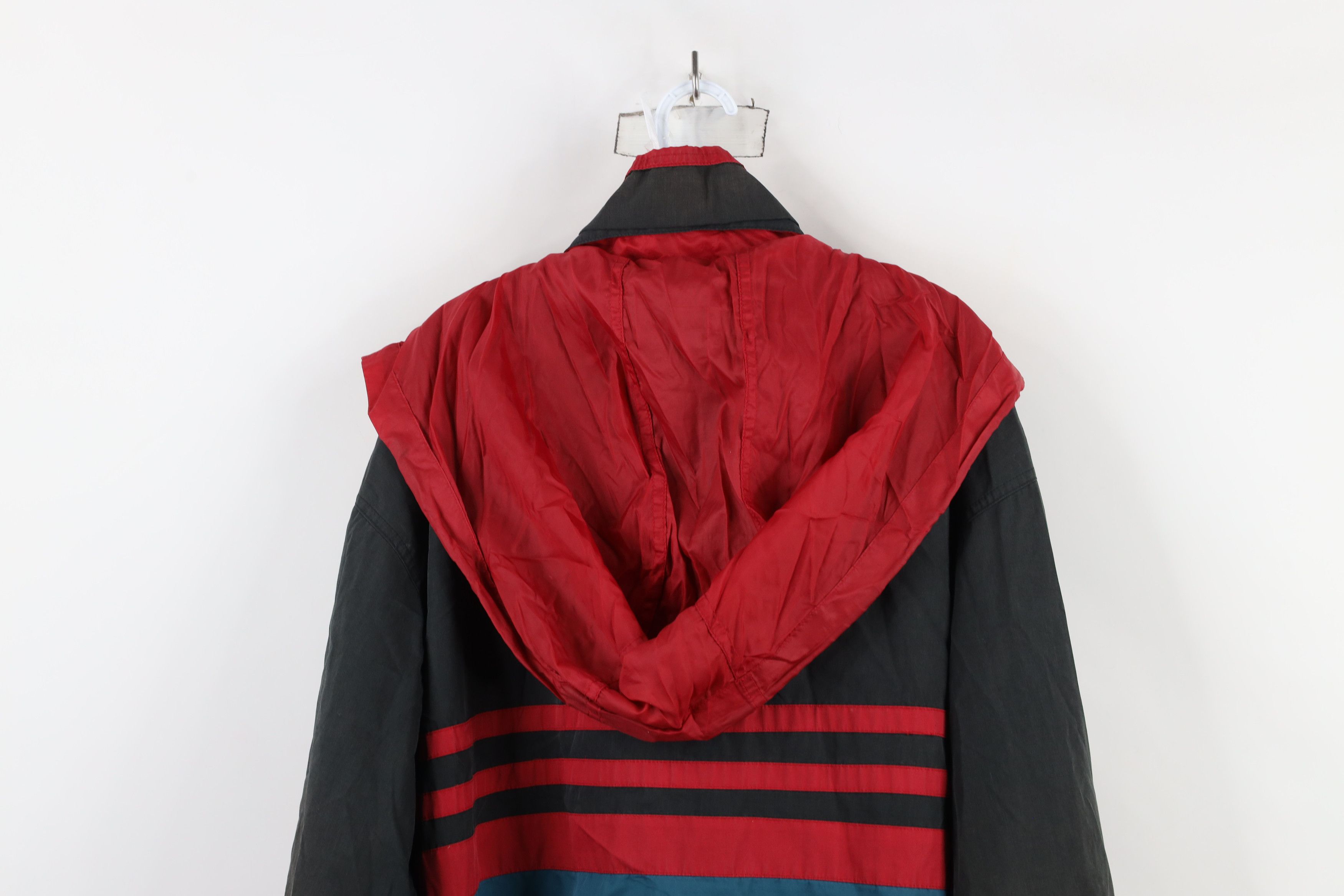 Vintage Vintage 90s Streetwear Reversible Hooded Windbreaker Jacket Size US XL / EU 56 / 4 - 11 Thumbnail