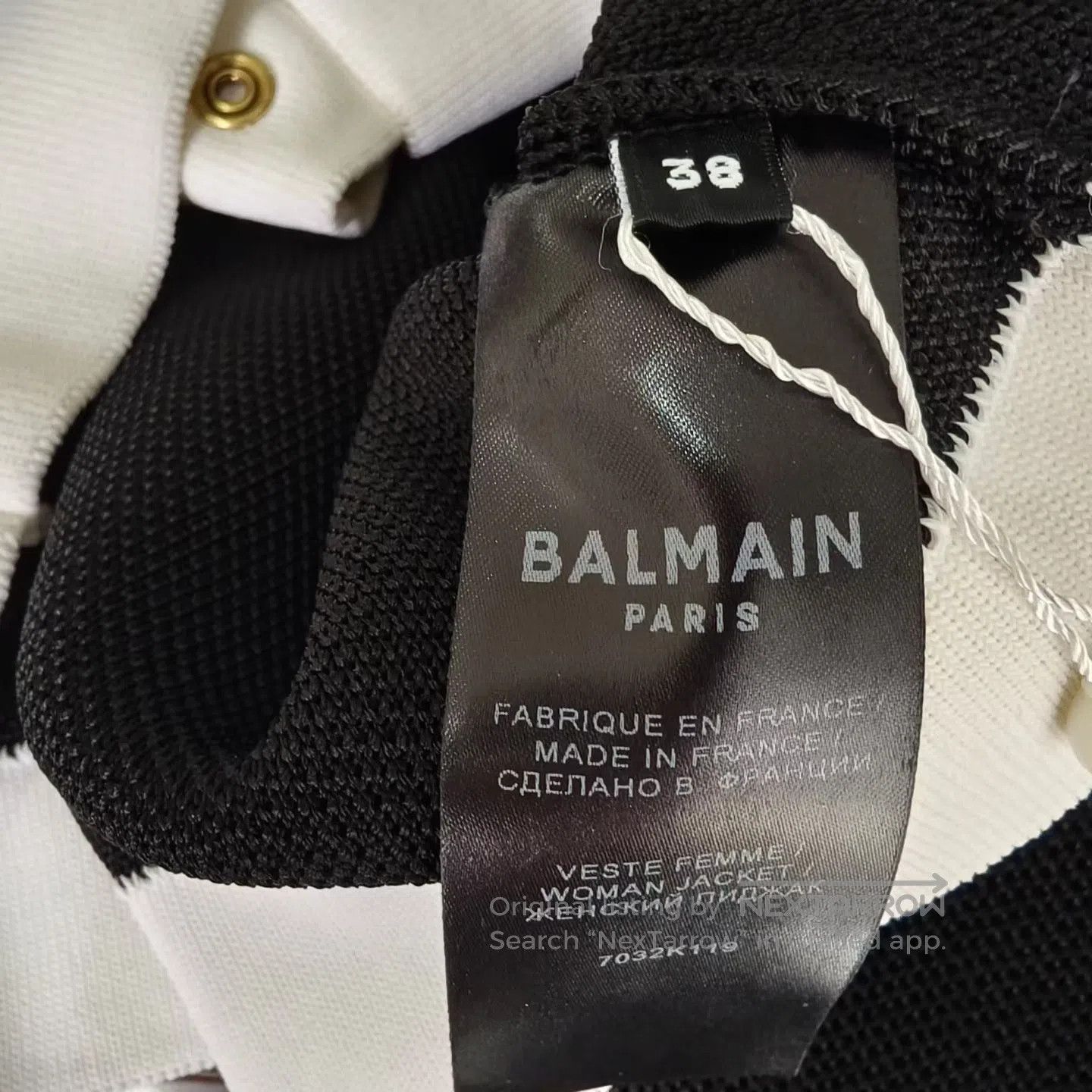 Balmain BALMAIN Viral Cropped Gold Button Jacket| Size XS / US 0-2 / IT 36-38 - 5 Thumbnail