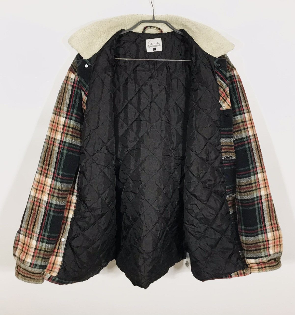 Karl Kani Karl Kani Chest Signature Flannel Sherpa Shirt Jacket Men's Size US S / EU 44-46 / 1 - 5 Thumbnail
