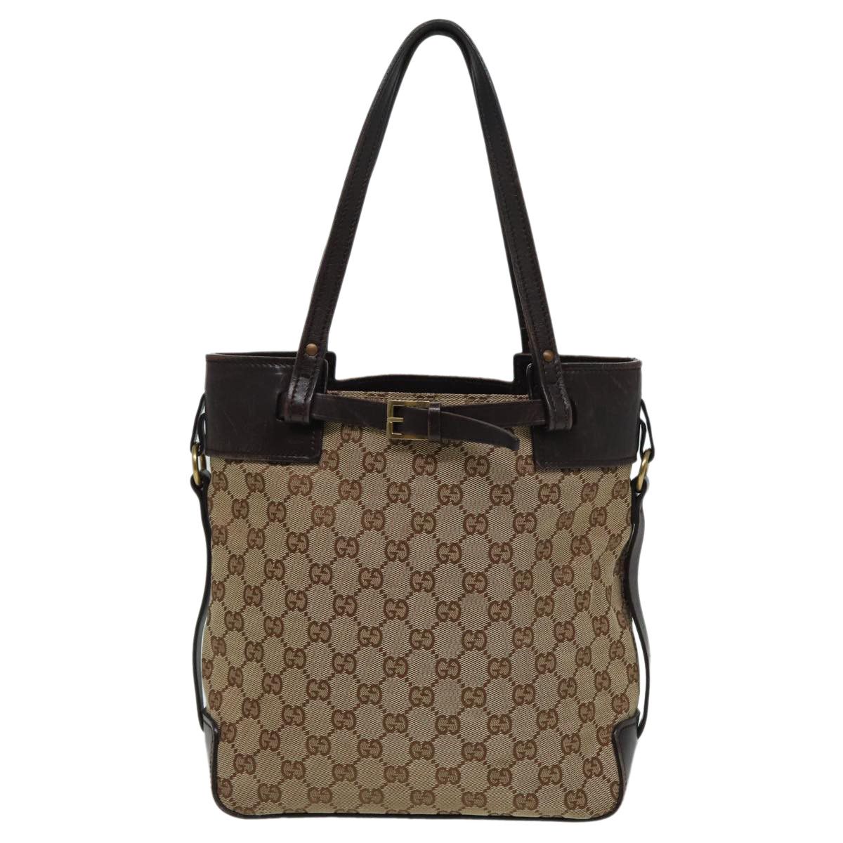 Gucci Gg Canvas Beige Canvas Tote Bag (Pre-Owned) Size ONE SIZE - 1 Thumbnail