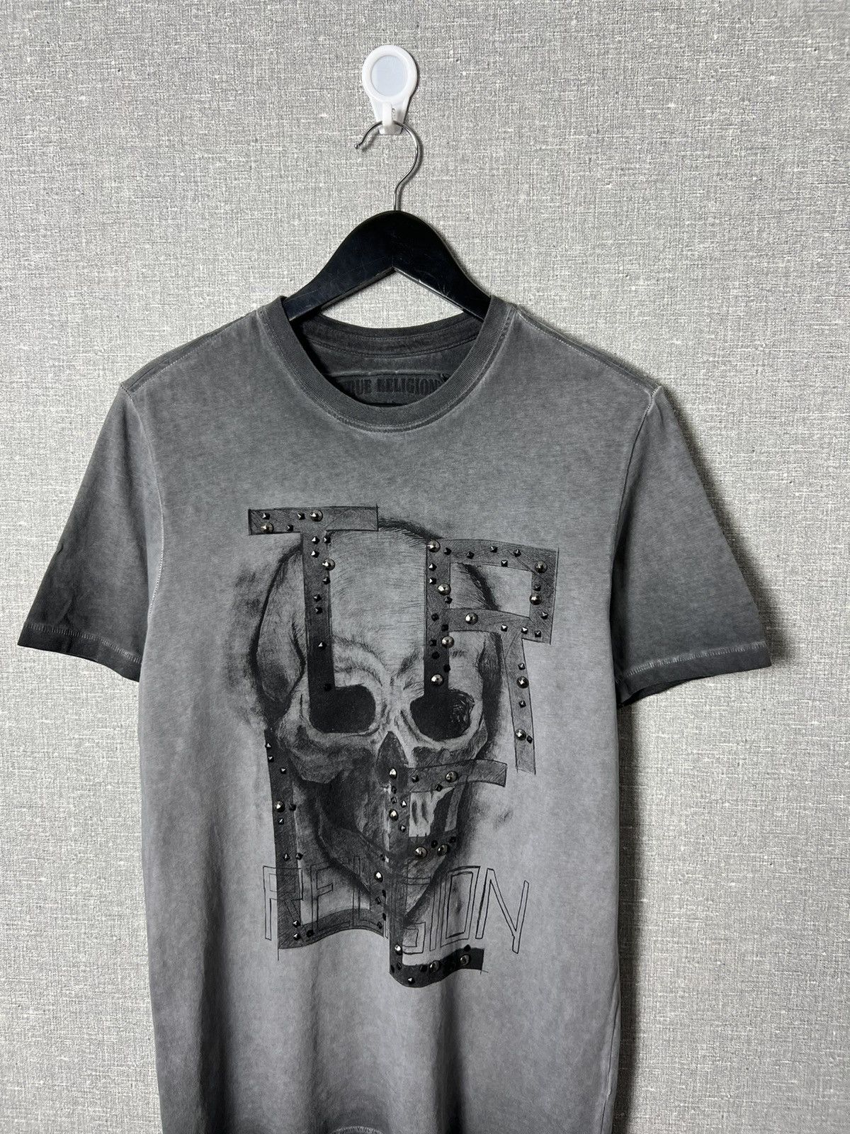 True Religion True Religion Skull 💀 Big Logo Garment Died Tee Size US M / EU 48-50 / 2 - 2 Thumbnail