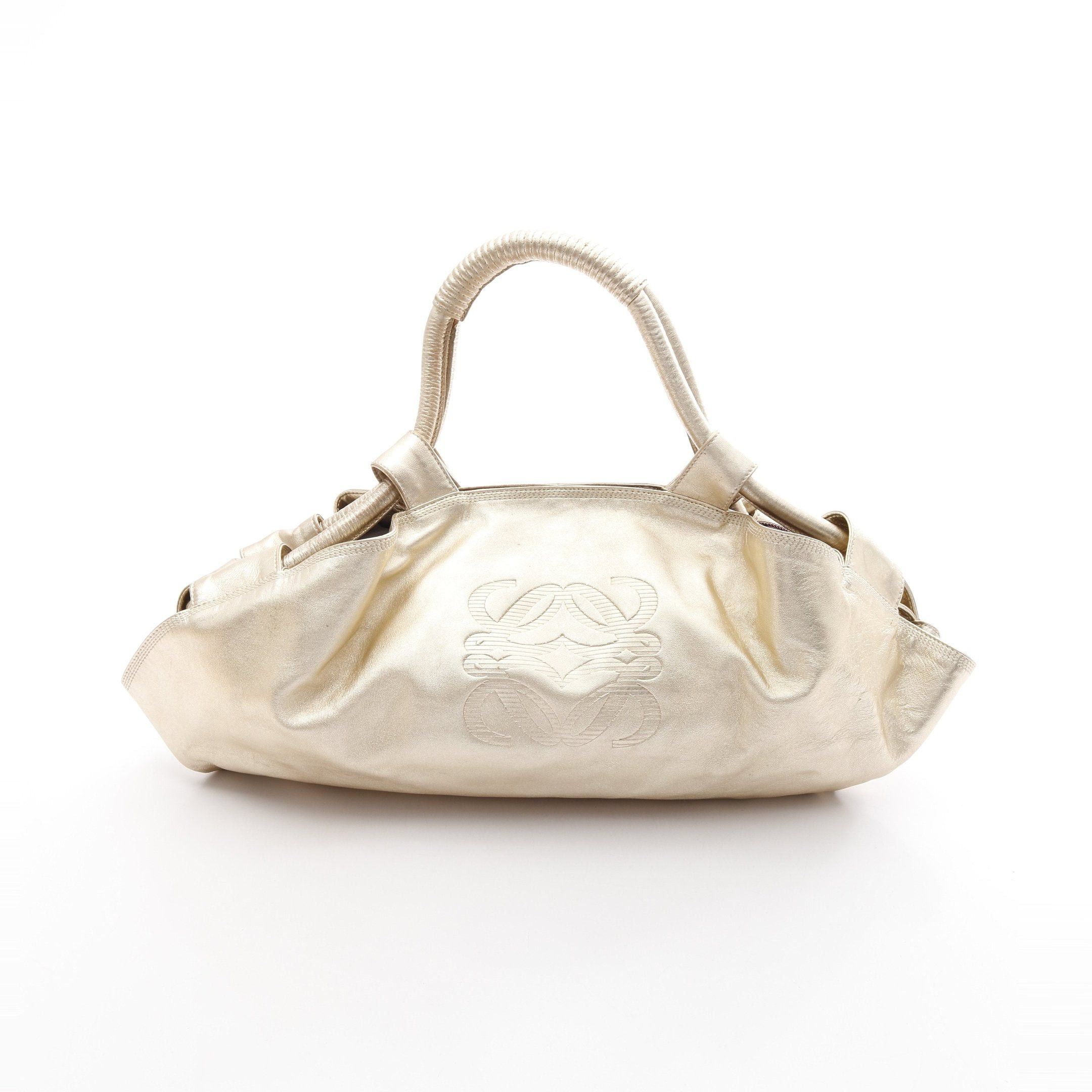 Loewe Loewe Nappa Aire Handbag Leather Gold Size ONE SIZE - 1 Thumbnail