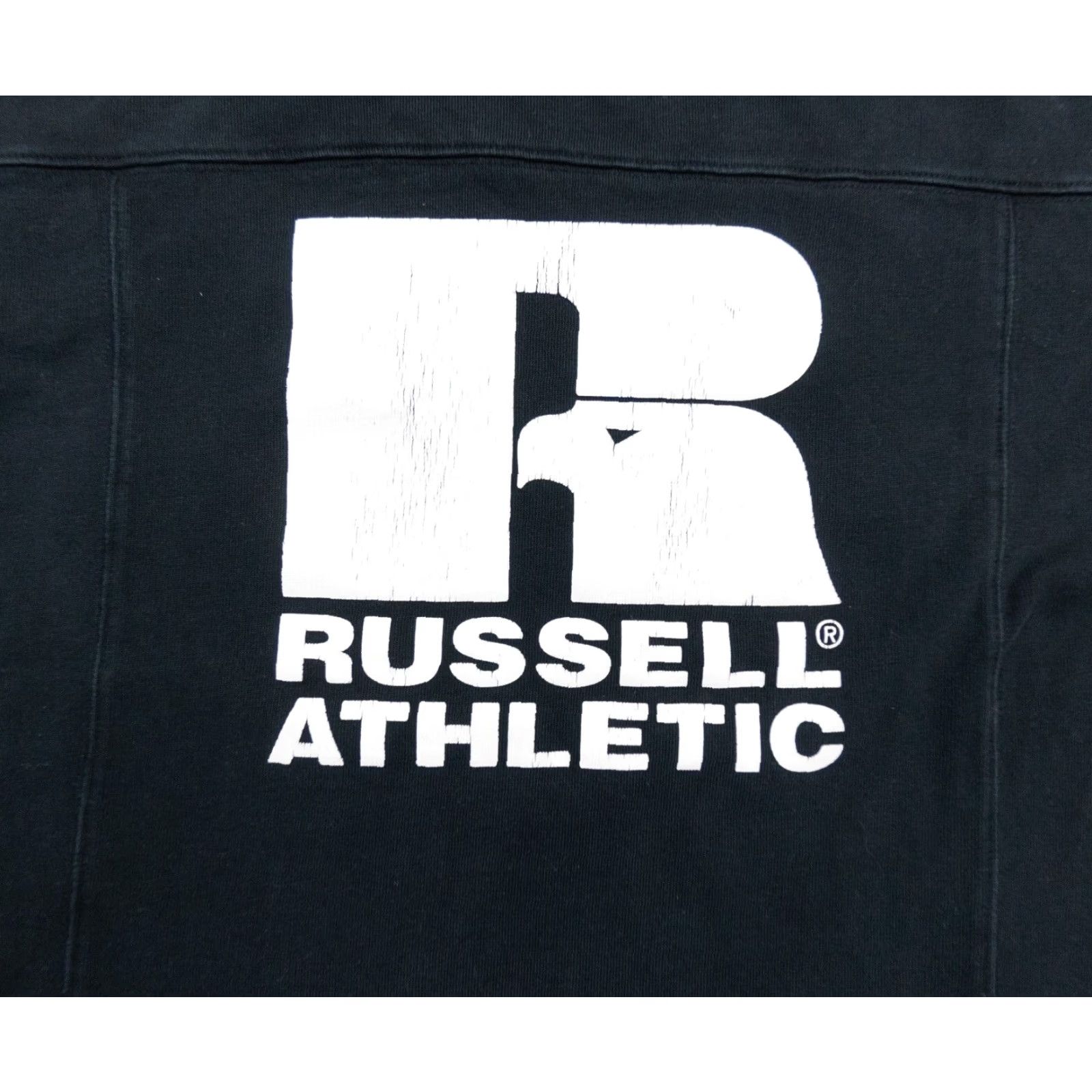 Russell Athletic VINTAGE Russell Athletic Shirt Mens Medium Black Crewneck Short Sleeve Heavy Tee Adult Size US M / EU 48-50 / 2 - 2 Thumbnail