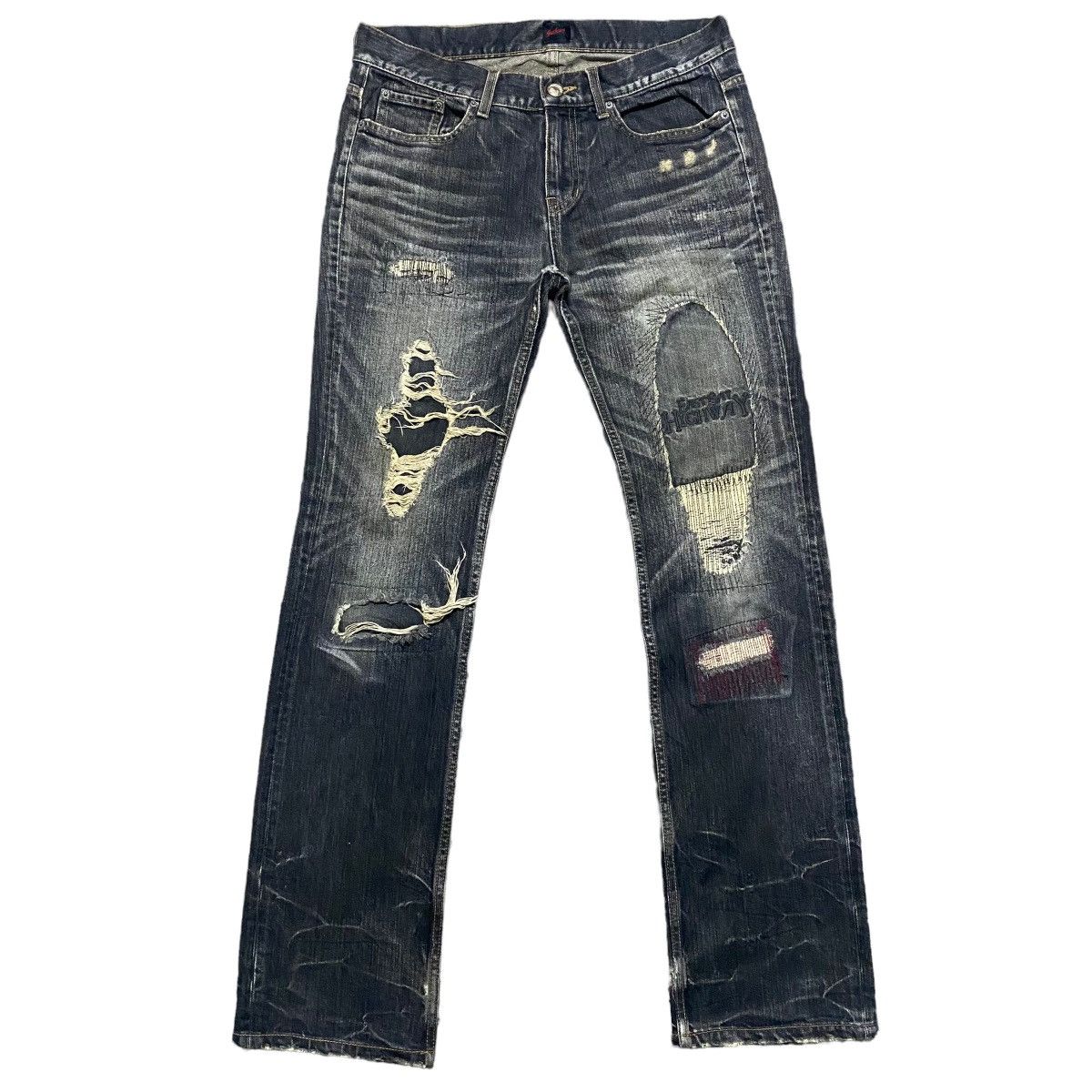 Japanese Brand Jackrose Denim Patchwork Trashed Jeans Eastbay