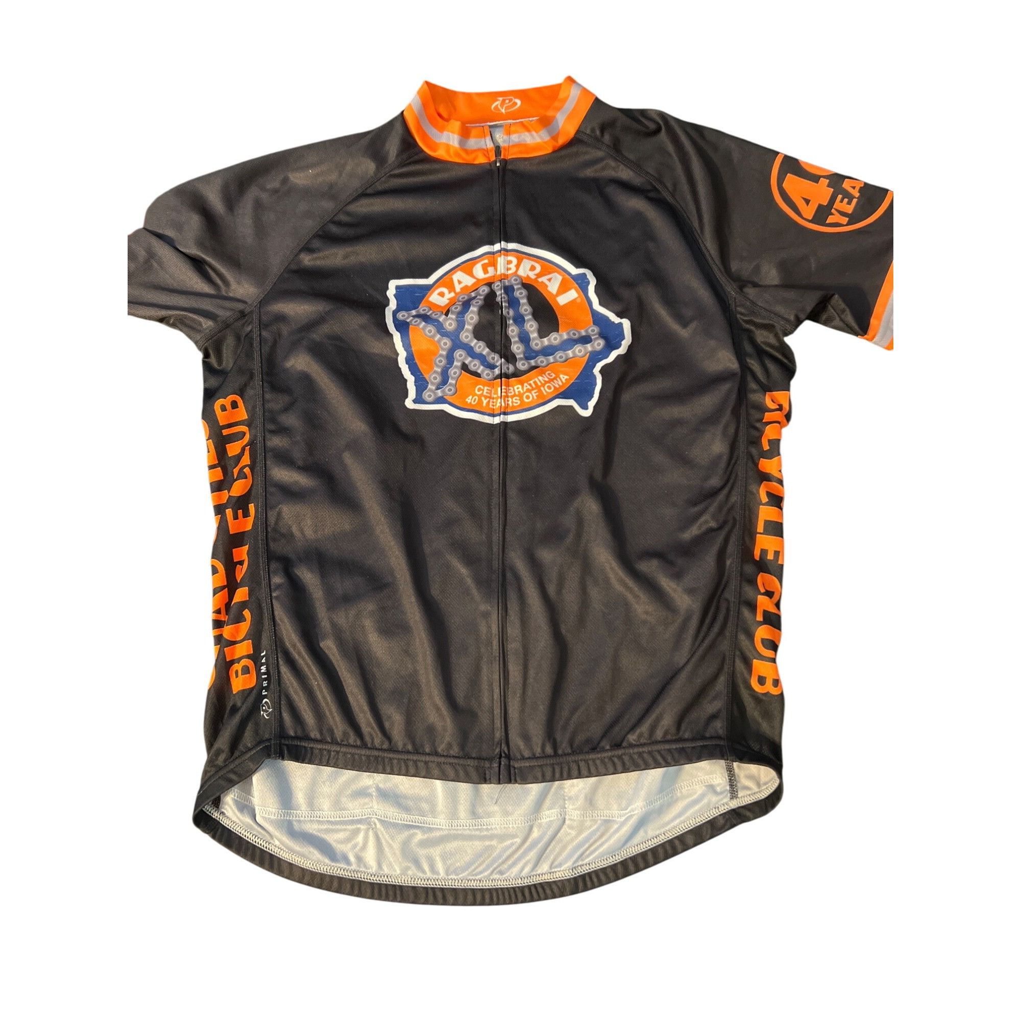 Other Primal Cycling Jersey Black Orange Ragbrai Full Zip Back Poc Size US XL / EU 56 / 4 - 1 Thumbnail