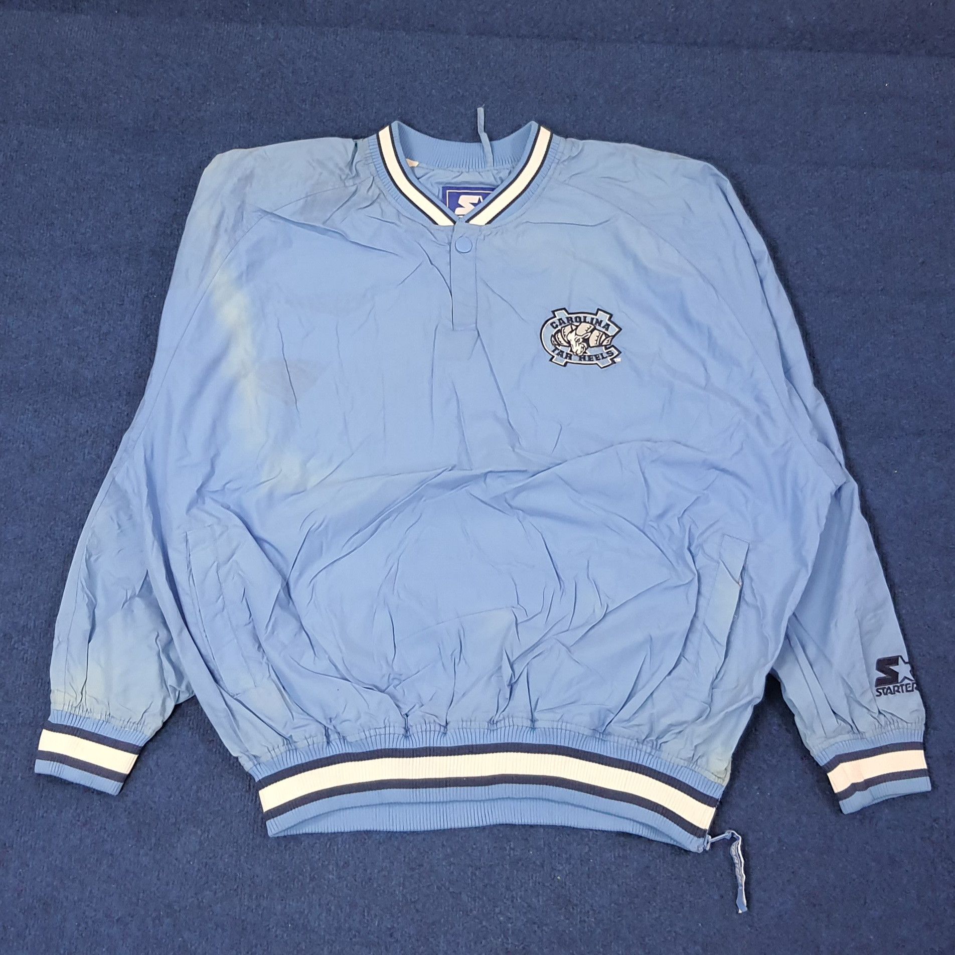 Starter Vintage Starter Carolina Tar Heels NBA Sweatshirt C255N2 Size US XL / EU 56 / 4 - 3 Thumbnail