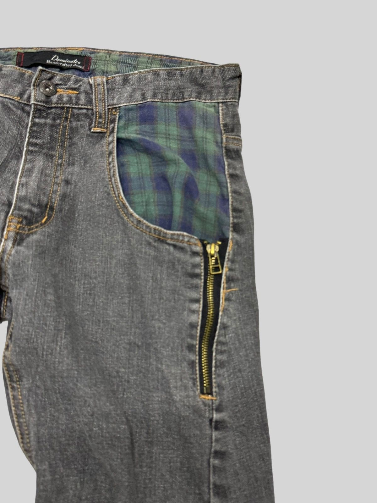 If Six Was Nine × Japanese Brand DOMINATE HANDCRAFTED ZIPPER J-CURVE JEANS Size US 29 - 7 Thumbnail