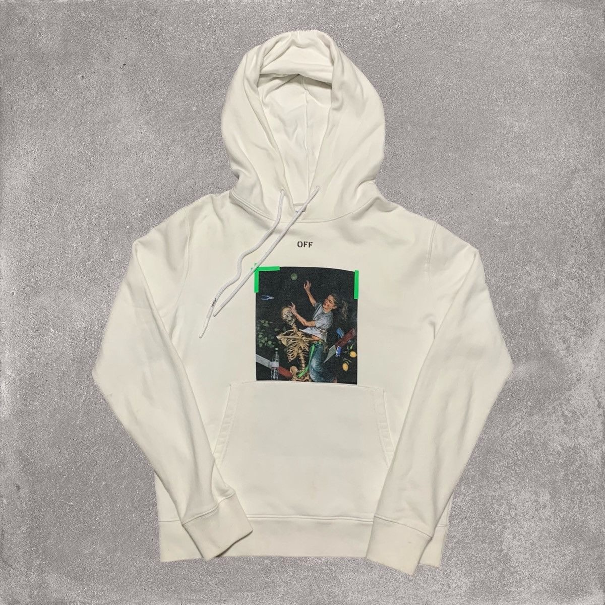 Off-White Off White Medium Pascal Arrows White Hoodie Virgil Abloh Size US M / EU 48-50 / 2 - 1 Thumbnail