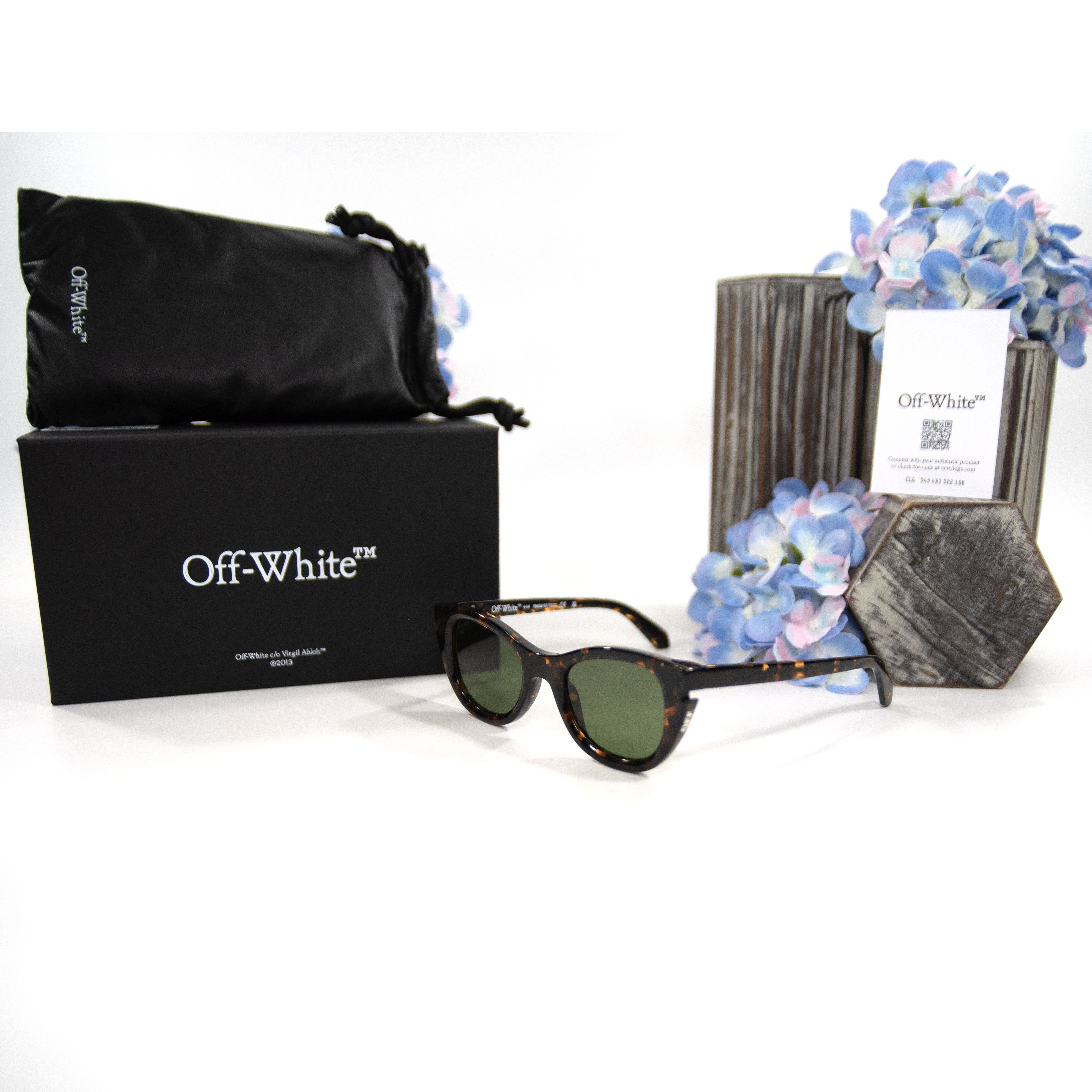 Off-White Off-White OER1112 Boulder Havana Tortoise Logo Sunglasses NW Size ONE SIZE - 2 Thumbnail