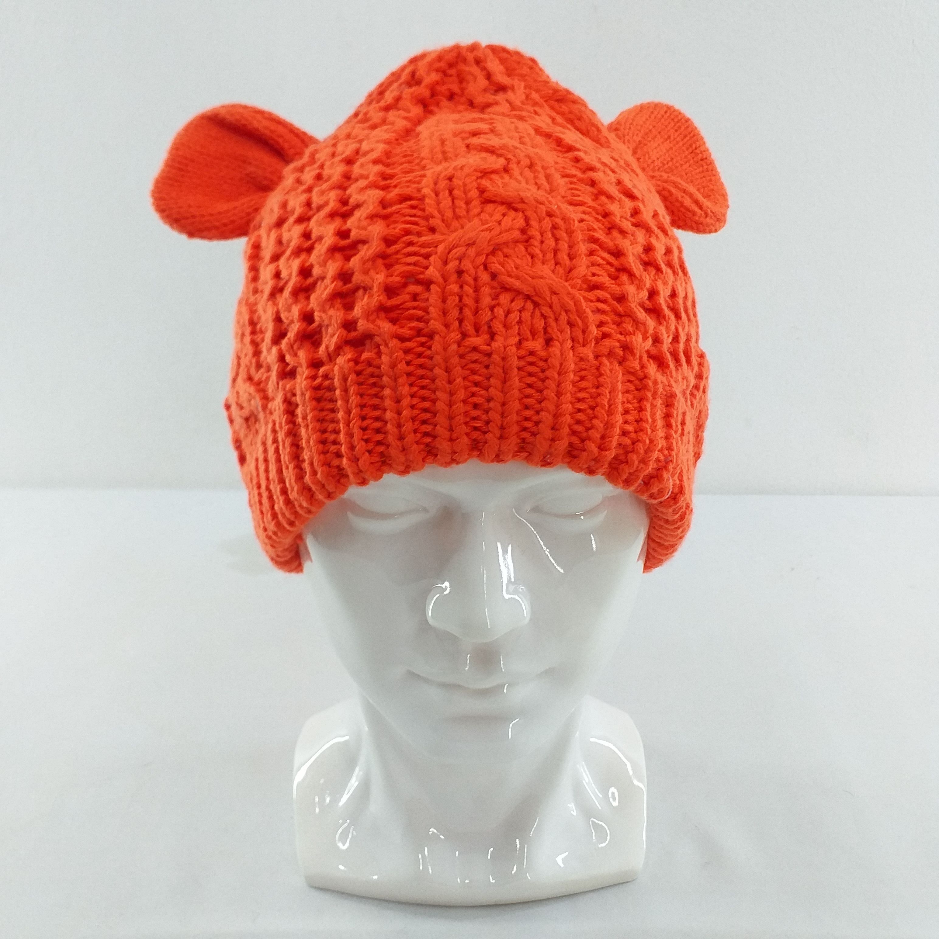 Plain Ear Style Snow Cap Beanie Hat -BN089
