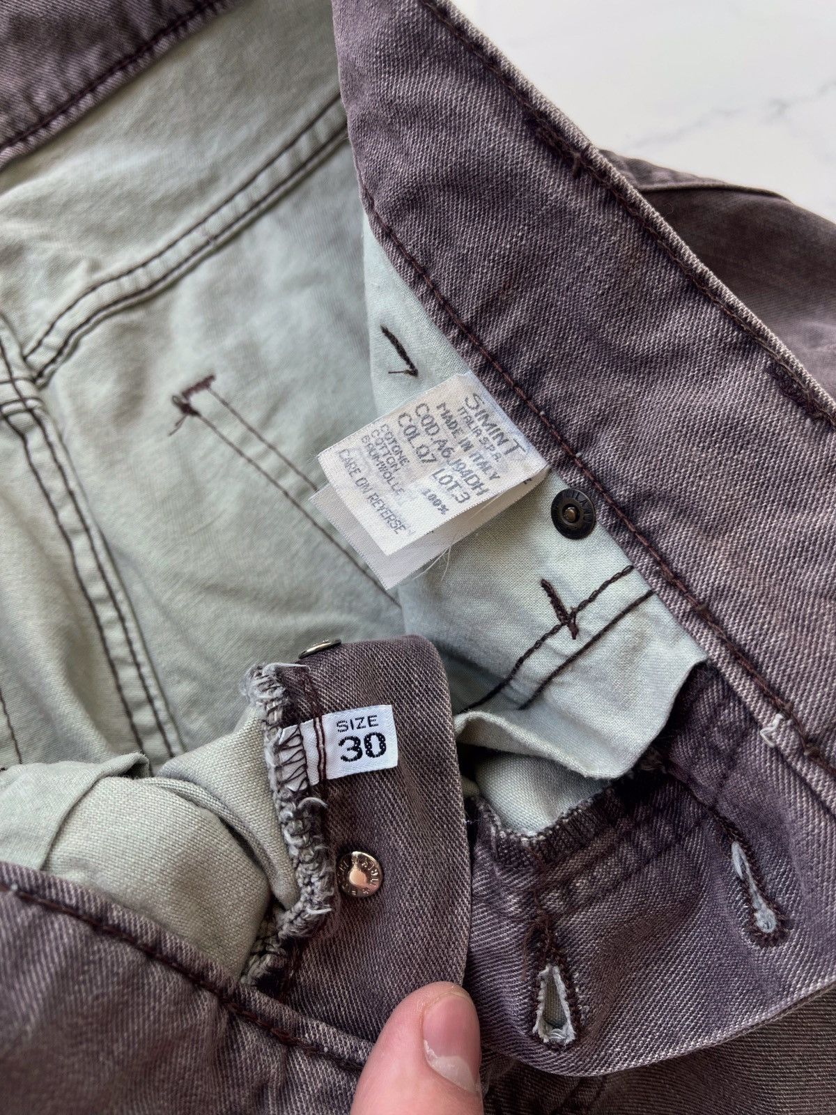 Armani × Giorgio Armani × Vintage Vintage Y2k Armani Jeans Metal Logo Size US 30 / EU 46 - 10 Thumbnail