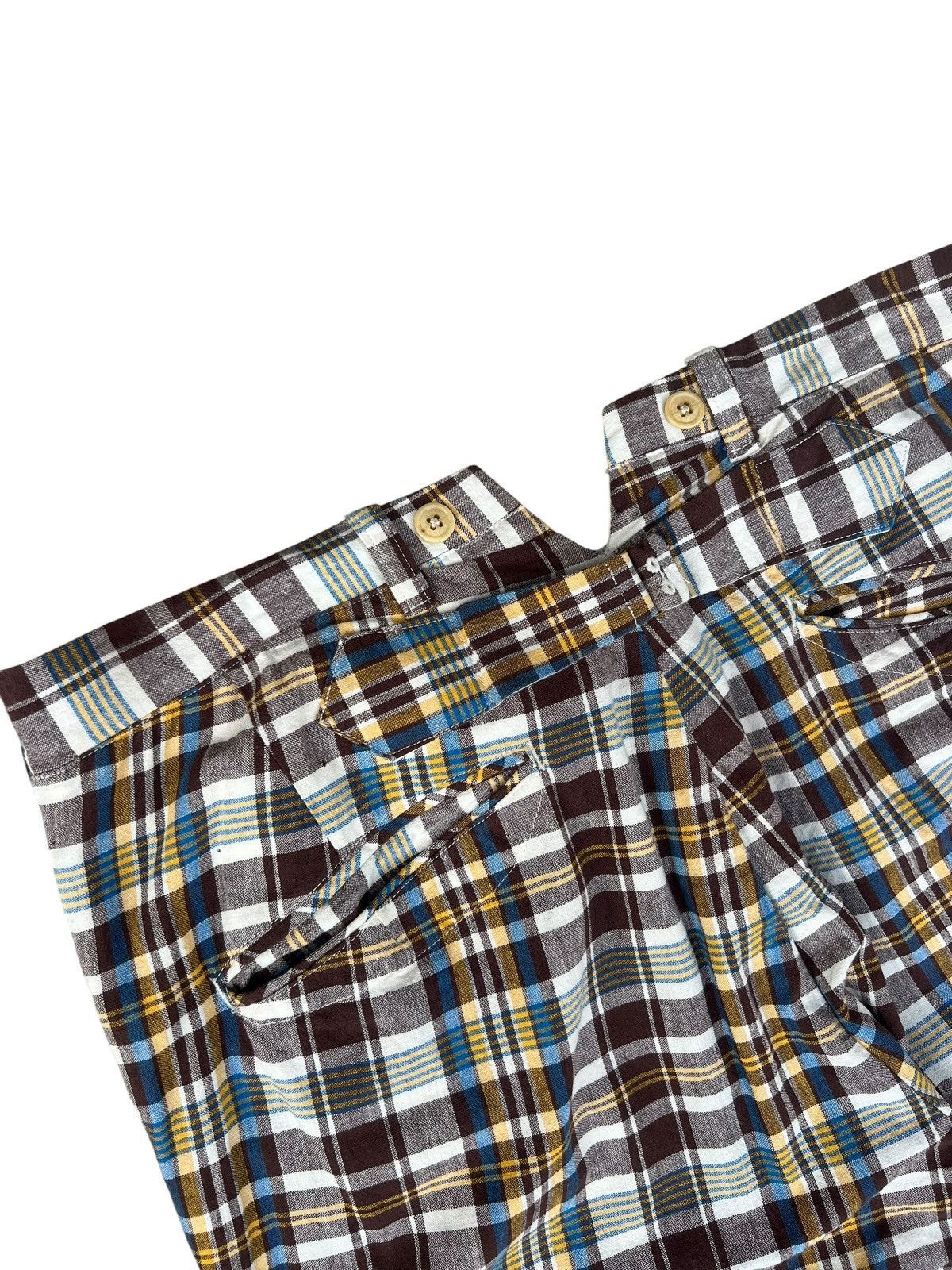 Waste(twice) Waste Twice Japan 100% Linen Checkered Trouser Pant Size US 34 / EU 50 - 14 Thumbnail