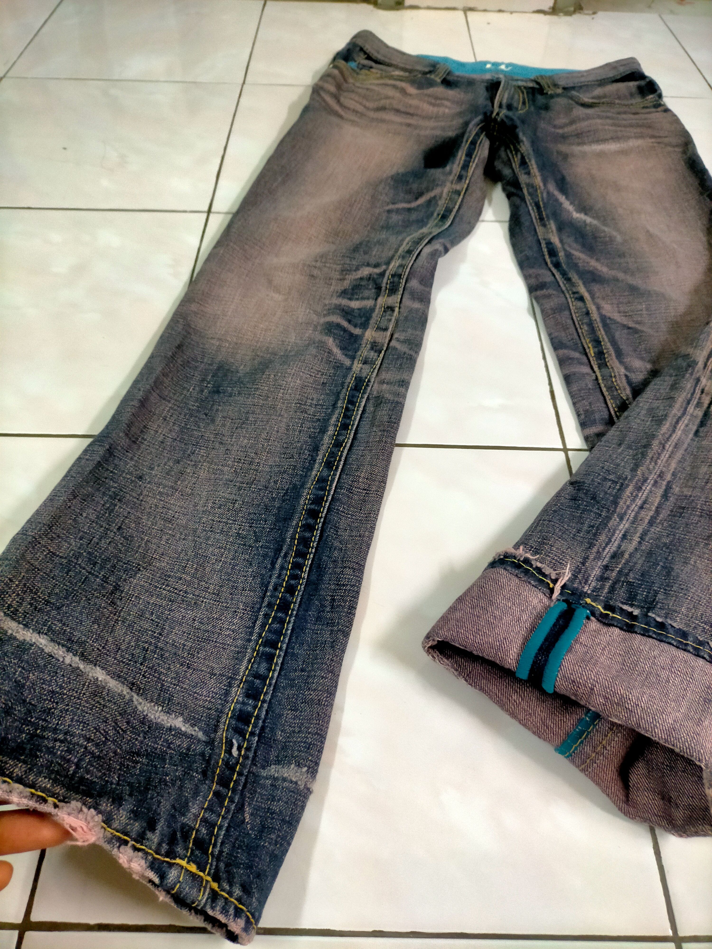 Japanese Brand Vintage Caqu Selvedge Distressed Denim Size US 31 - 4 Thumbnail