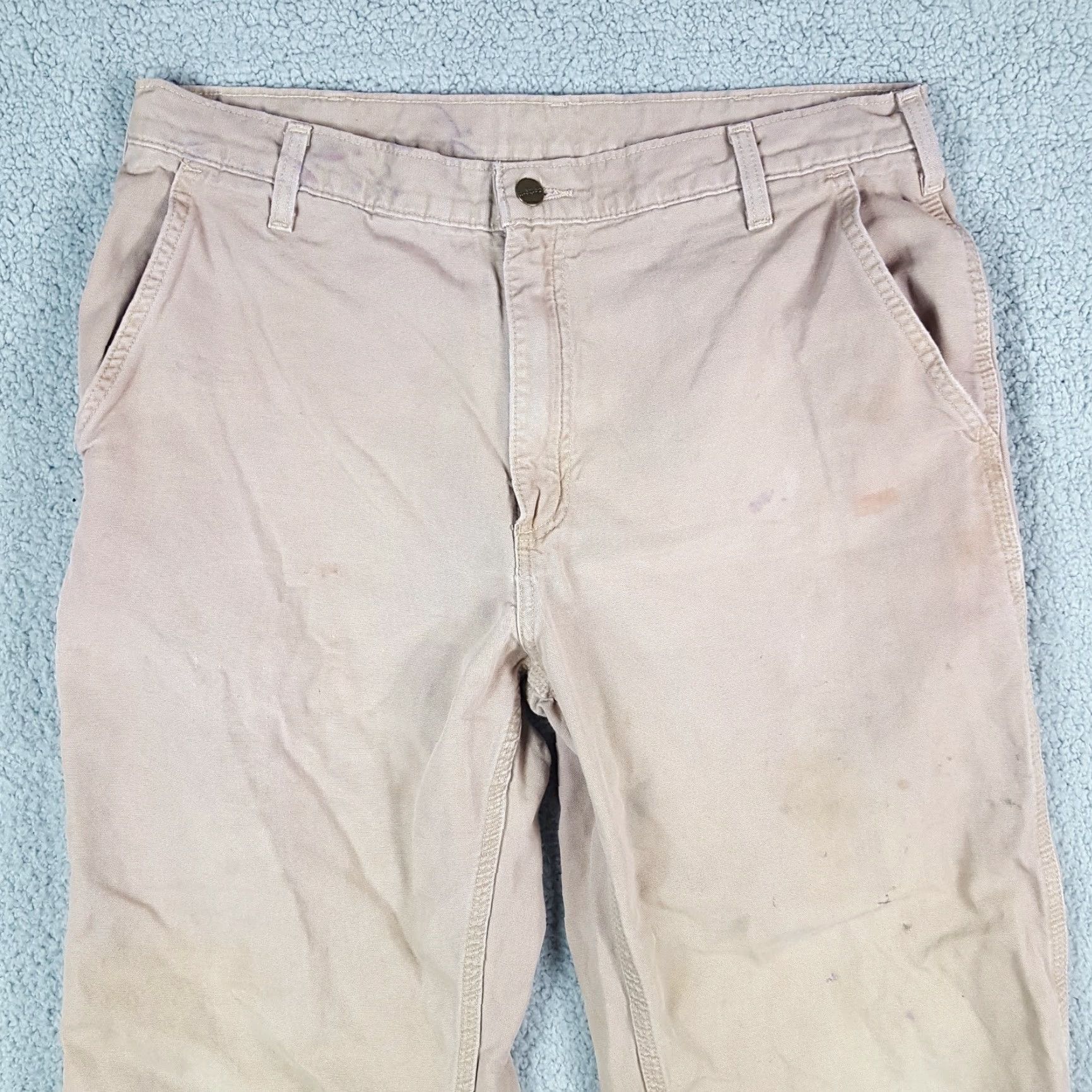 Carhartt VINTAGE Carhartt Men's Pants Casual Workwear Canvas 36x34 Straight Leg Y2K 90s Grunge Outdoor Size US 36 / EU 52 - 2 Thumbnail