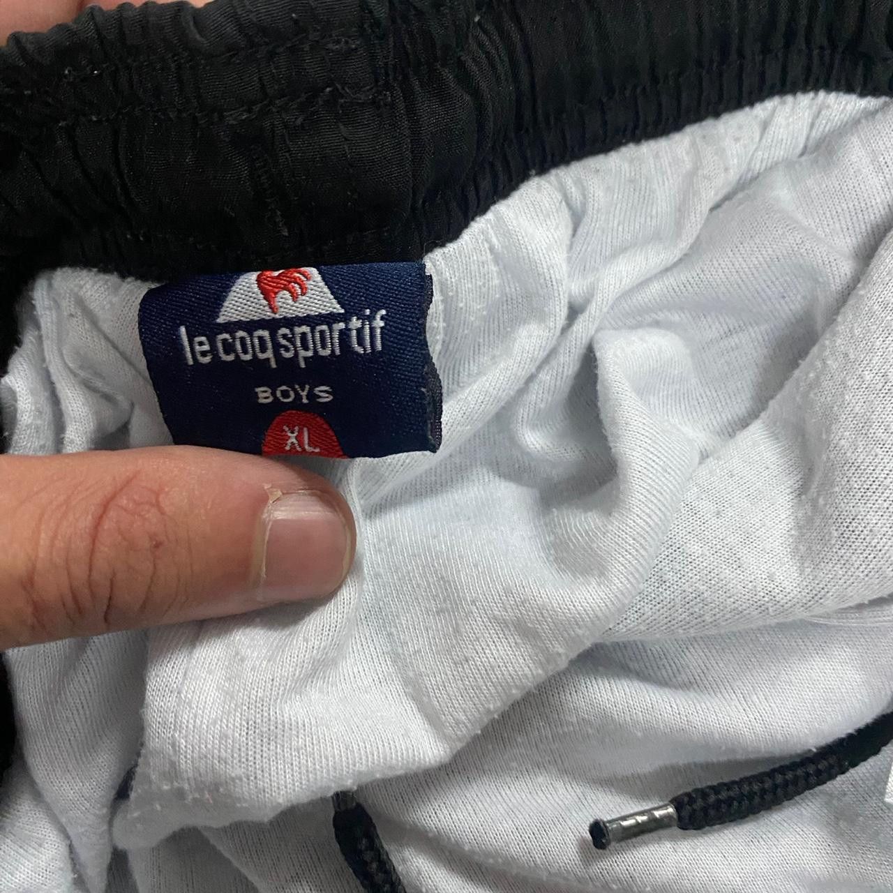 Le Coq Sportif Black and white Le Coq Sportif Sweatpants rap hip hop Baggy Size US 30 / EU 46 - 4 Thumbnail