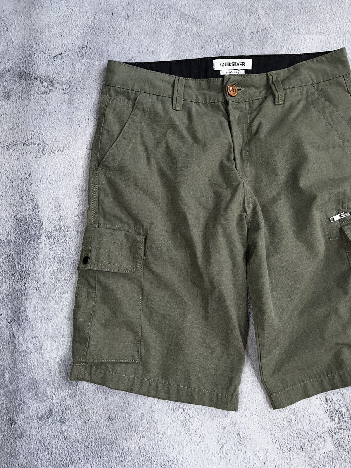 Quiksilver Vintage Y2K Quiksilver cargo shorts Rap Japanese size M Size US 32 / EU 48 - 2 Thumbnail