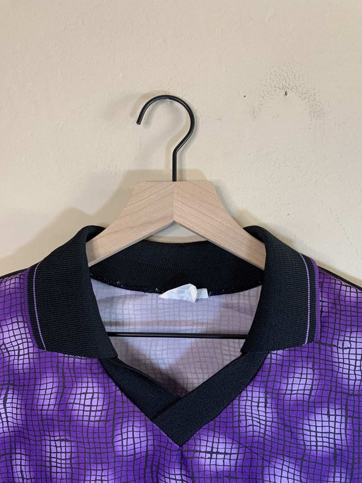 Vintage *RARE* Vintage Fractal Warped Grid AOP USA-Made Jersey - L Size US L / EU 52-54 / 3 - 4 Thumbnail